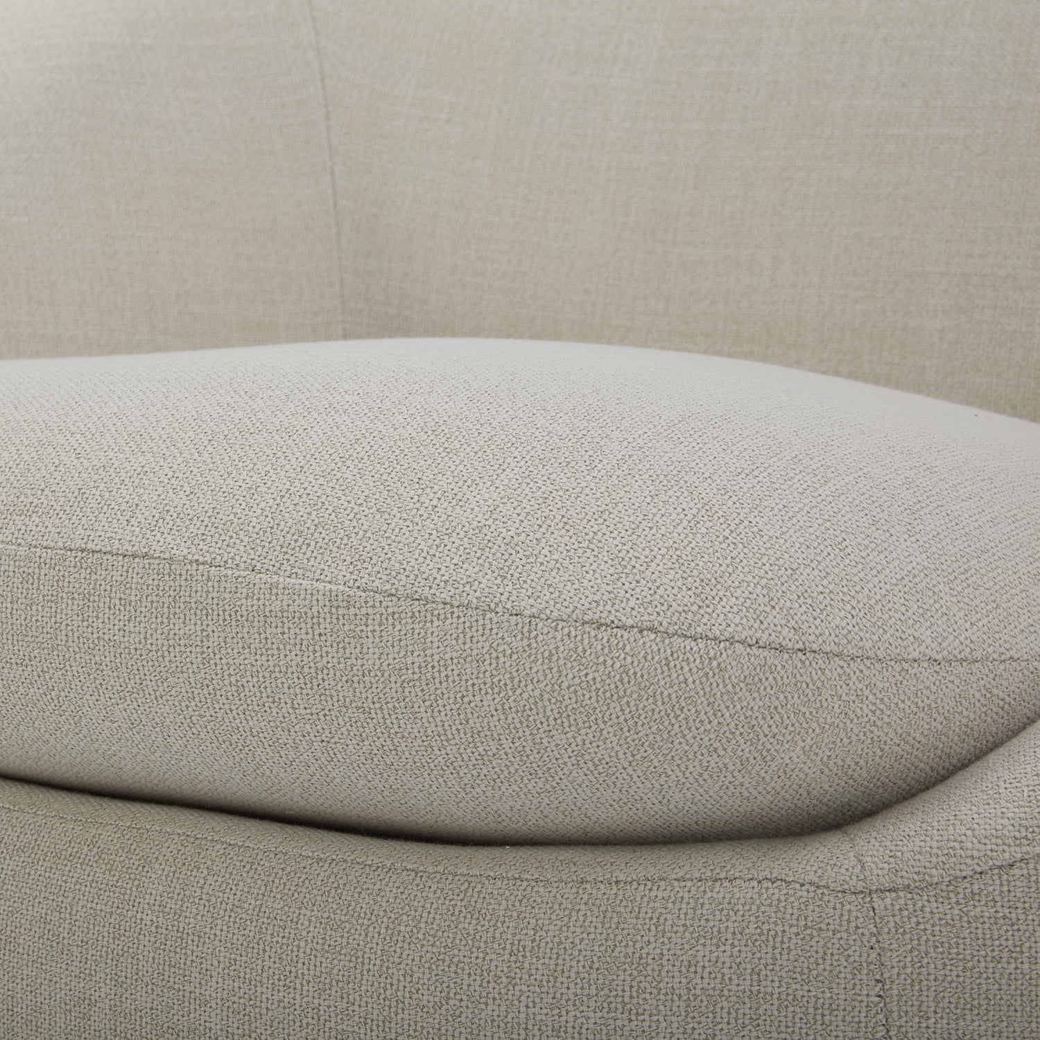 Better Homes & Gardens Mira Swivel Accent Chair, Cream Shearling