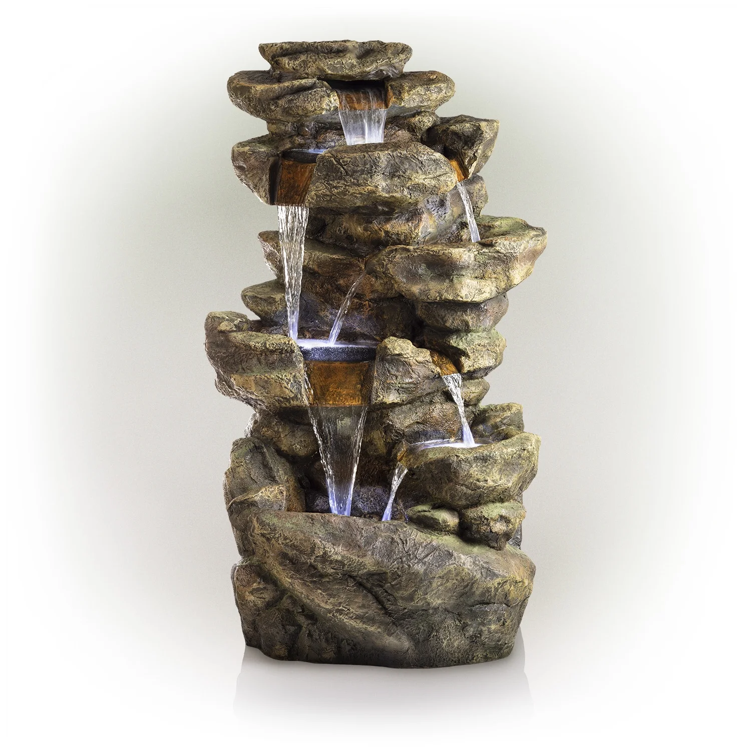 6-Tier Amazonian Water Fountain with LED Lights - Image 4