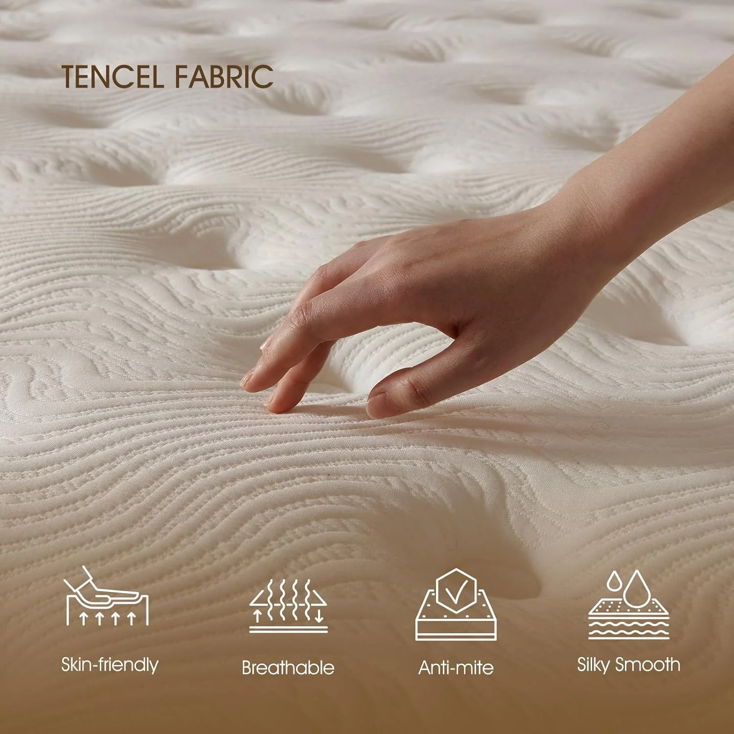 Matelas Queen, 30 cm (12 pouces) en mousse à mémoire de forme et gel rafraîchissant, pour un sommeil frais et réparateur. Soulage les points de pression et offre un soutien mi-ferme. Améliore le sommeil. Matériaux certifiés CertiPUR-US. Sans fibre de