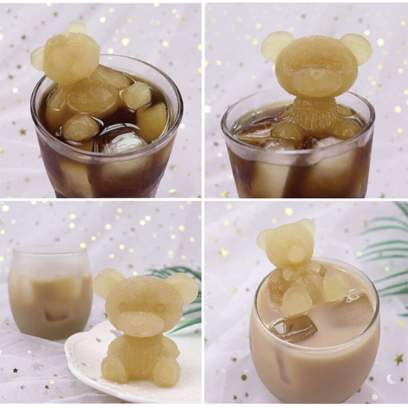 Moule à glaçon en forme d'ourson