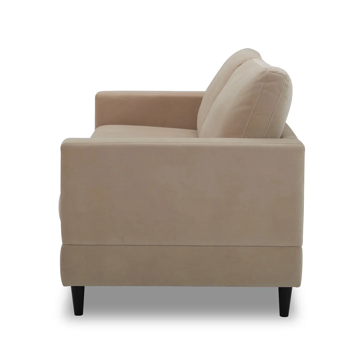 Better Homes & Gardens Springwood Wood Frame 83.46 Couch, Beige Velvet