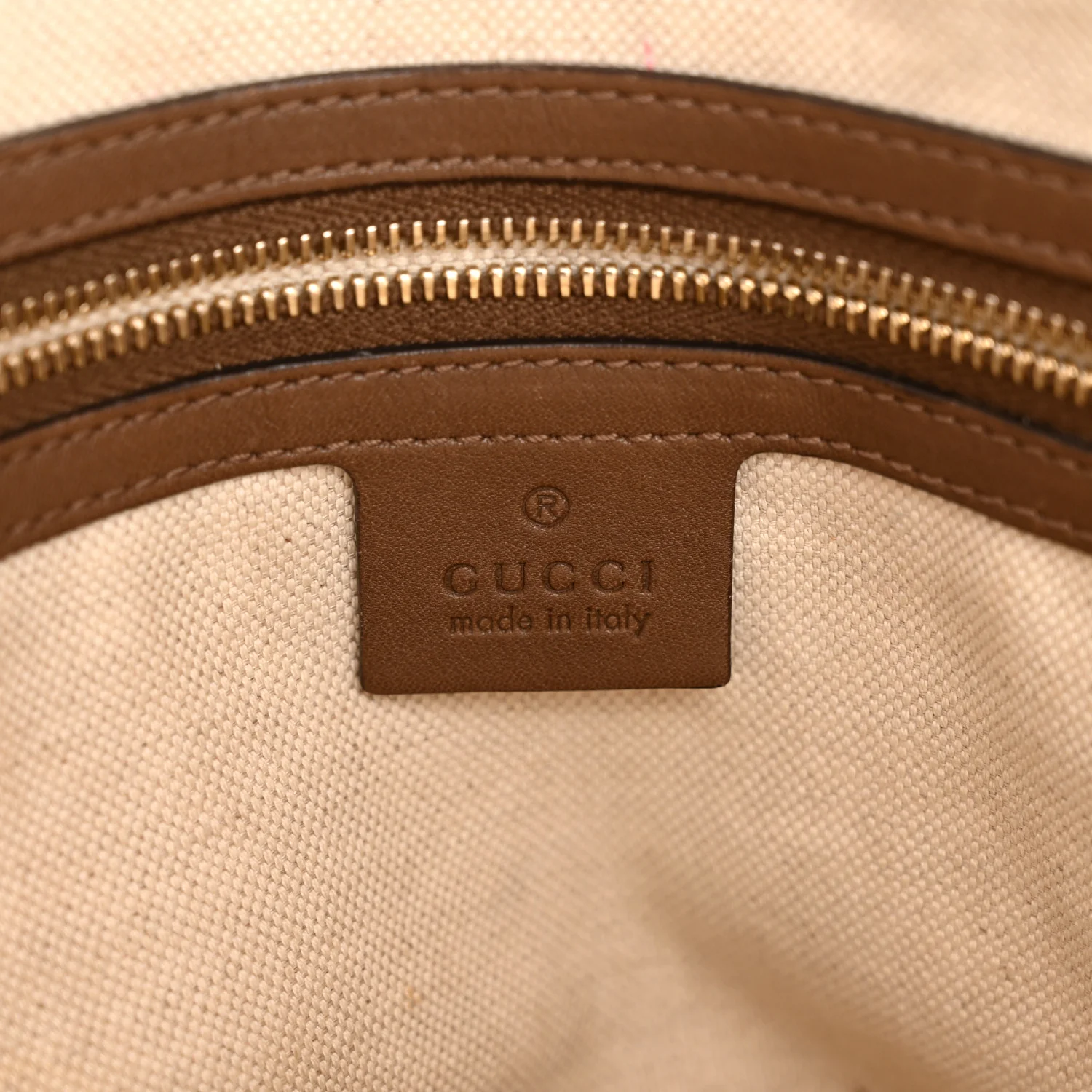 GG Supreme Monogram Medium Nice Top Handle Dome Bag Brown