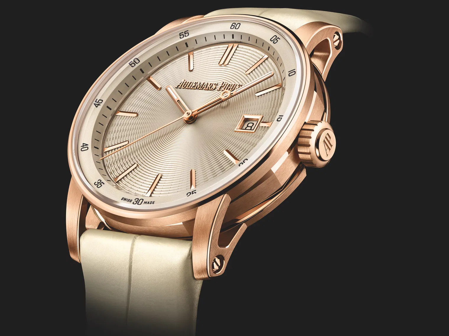 【Super Clone】Audemars Piguet Code 11.59 Selfwinding 38mm Pink Rose Gold Ivory Dial | 77410OR.OO.A825CR.01