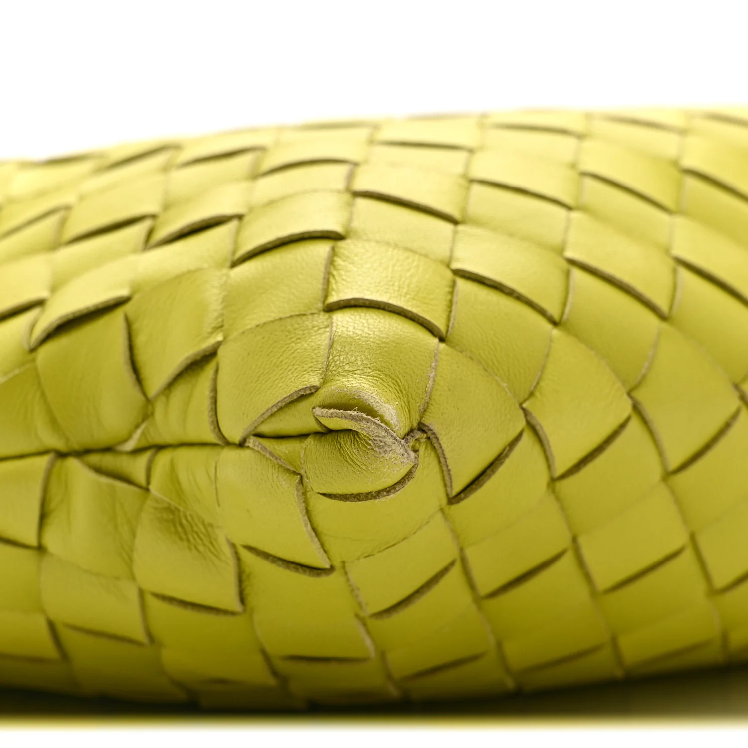 Nappa Intrecciato Clutch  Seagrass