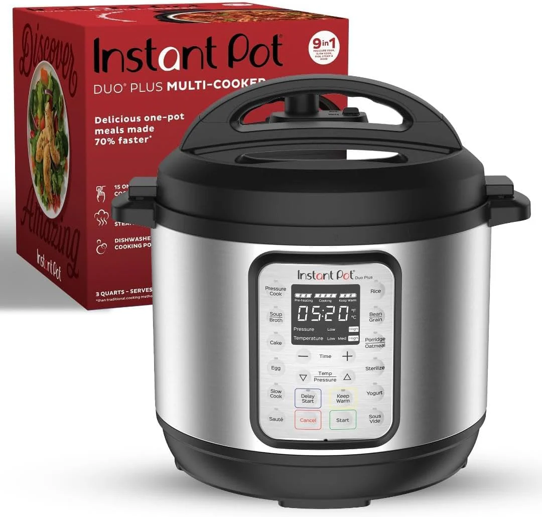 Multicuiseur 9 en 1 : autocuiseur, mijoteuse, cuiseur à riz, cuiseur vapeur, fonction sauté, yaourtière, chauffe-plat et stérilisateur. Application avec plus de 800 recettes incluse. Acier inoxydable. Capacité : 6 litres.