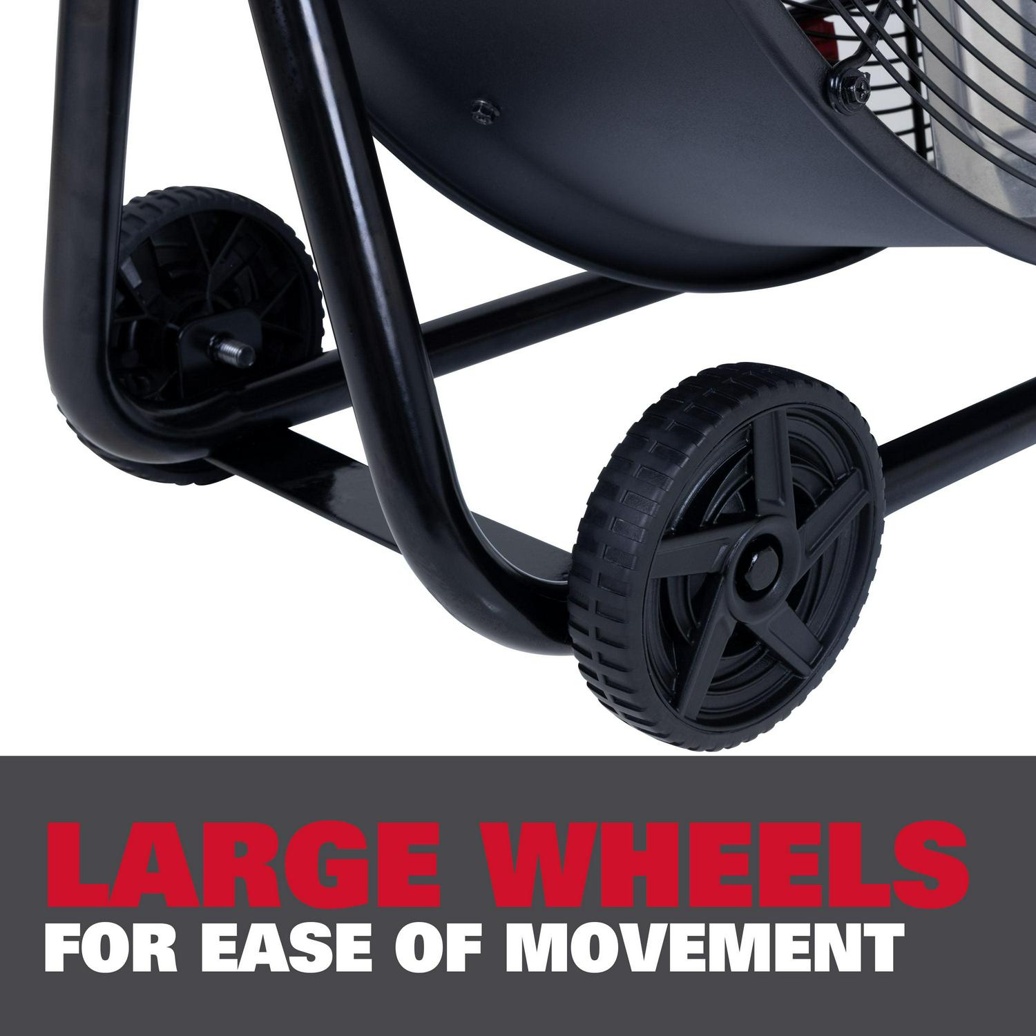24 Inch High Velocity Drum Floor Fan. Industrial. 3-Speed. Adjustable Tilt - Image 7