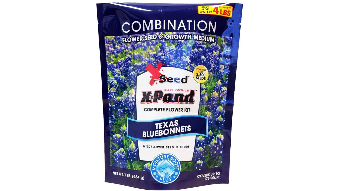 X-Seed Texas Bluebonnet Flower Seed Kit, 440AS0100UC