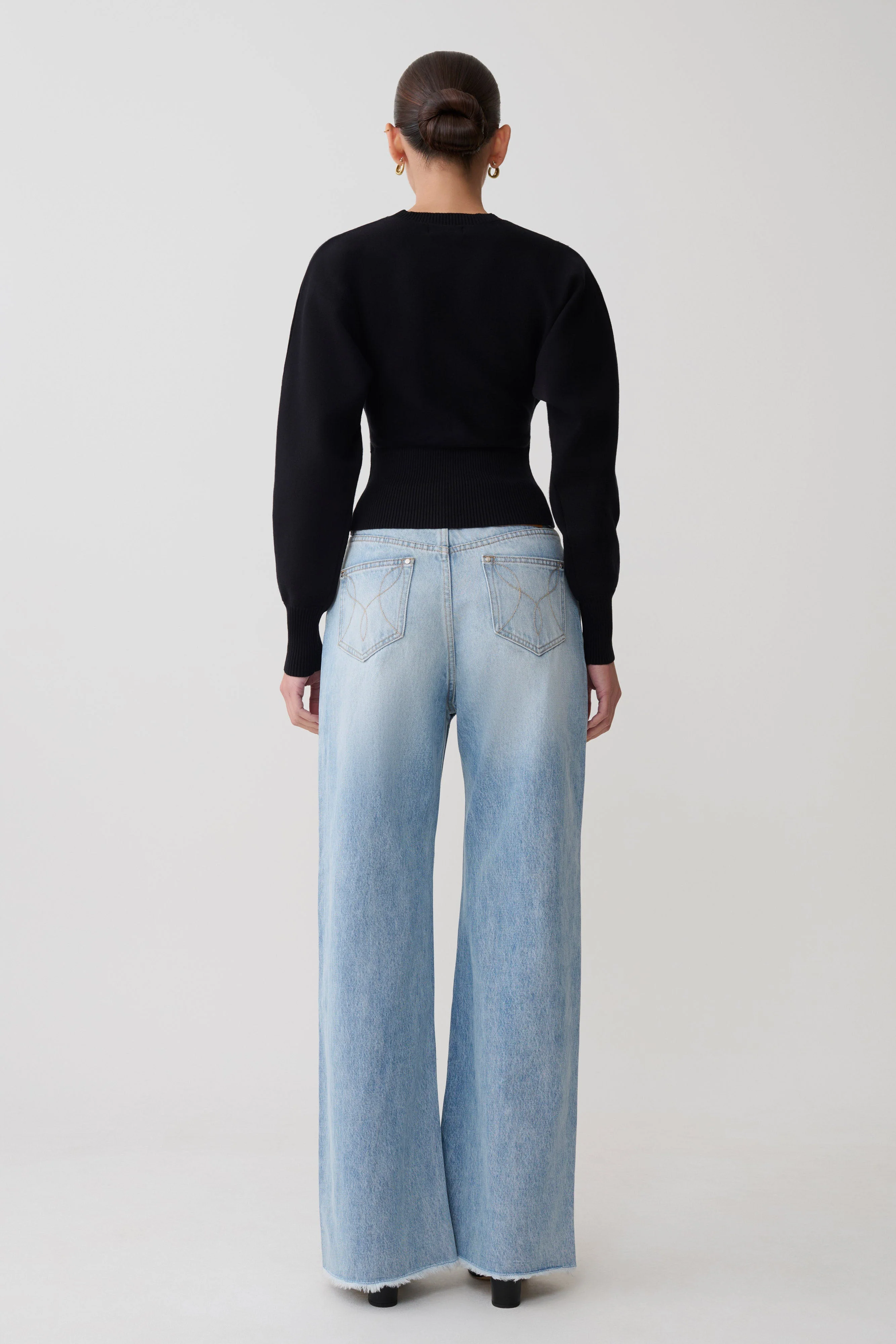 Ciaralee Cinched Waist Jumper - Black