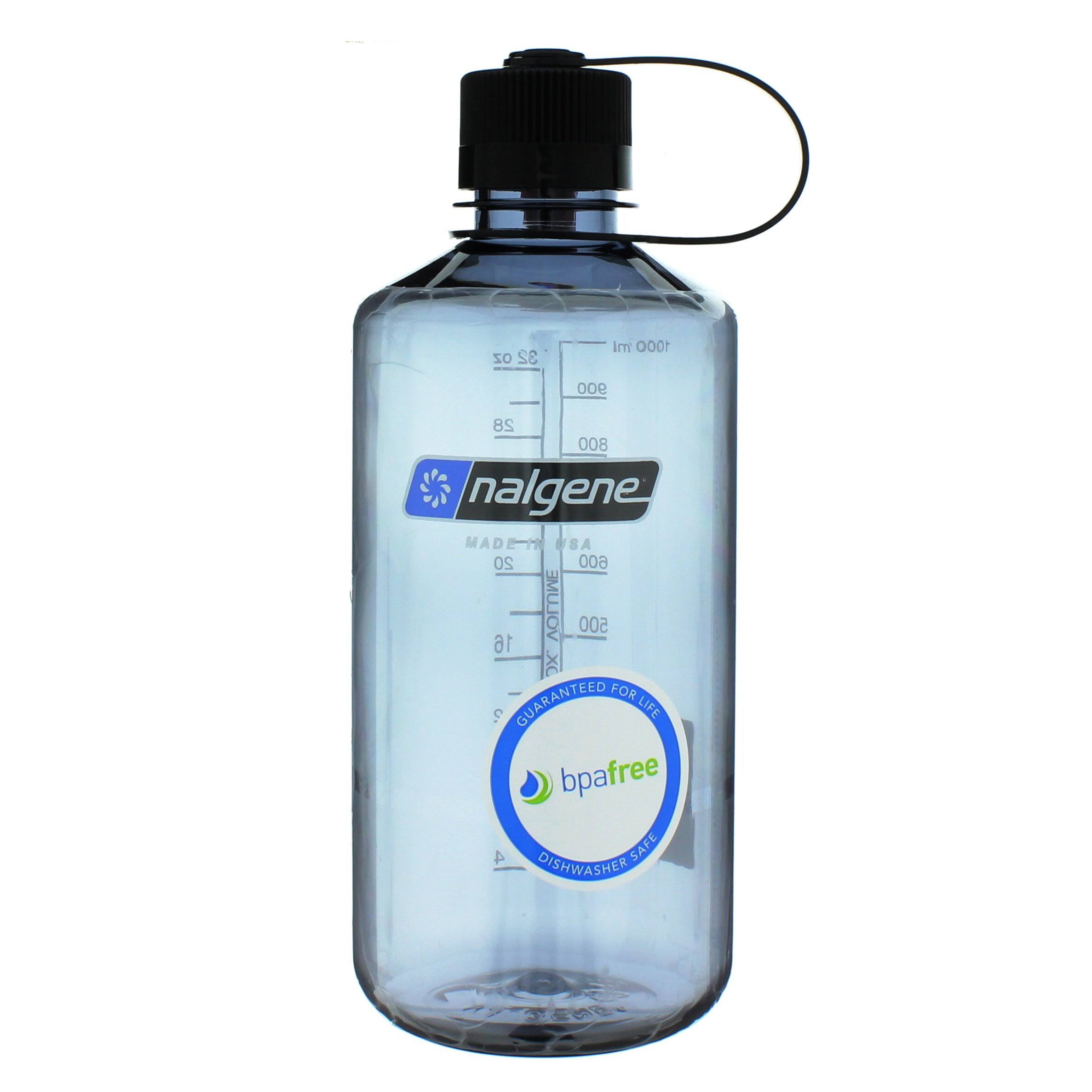 Nalgene Narrow Mouth Water Bottle, 32oz, Gray