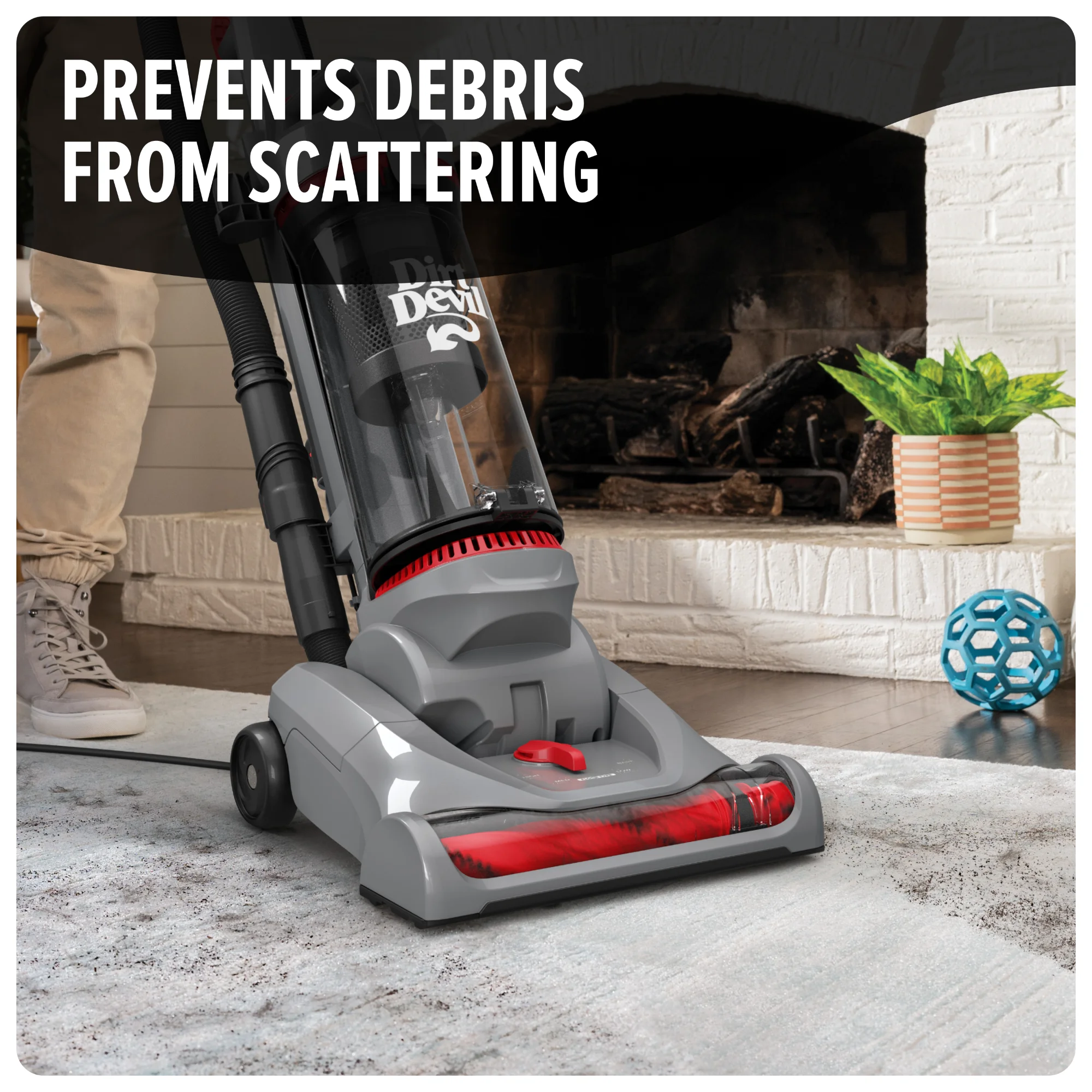 Performance Pet Bagless Upright Vacuum Cleaner, Pet Friendly, for Carpet Hard Floors, Above Floor Cleaning, Lightweight, UD76211V, Gray - Image 3