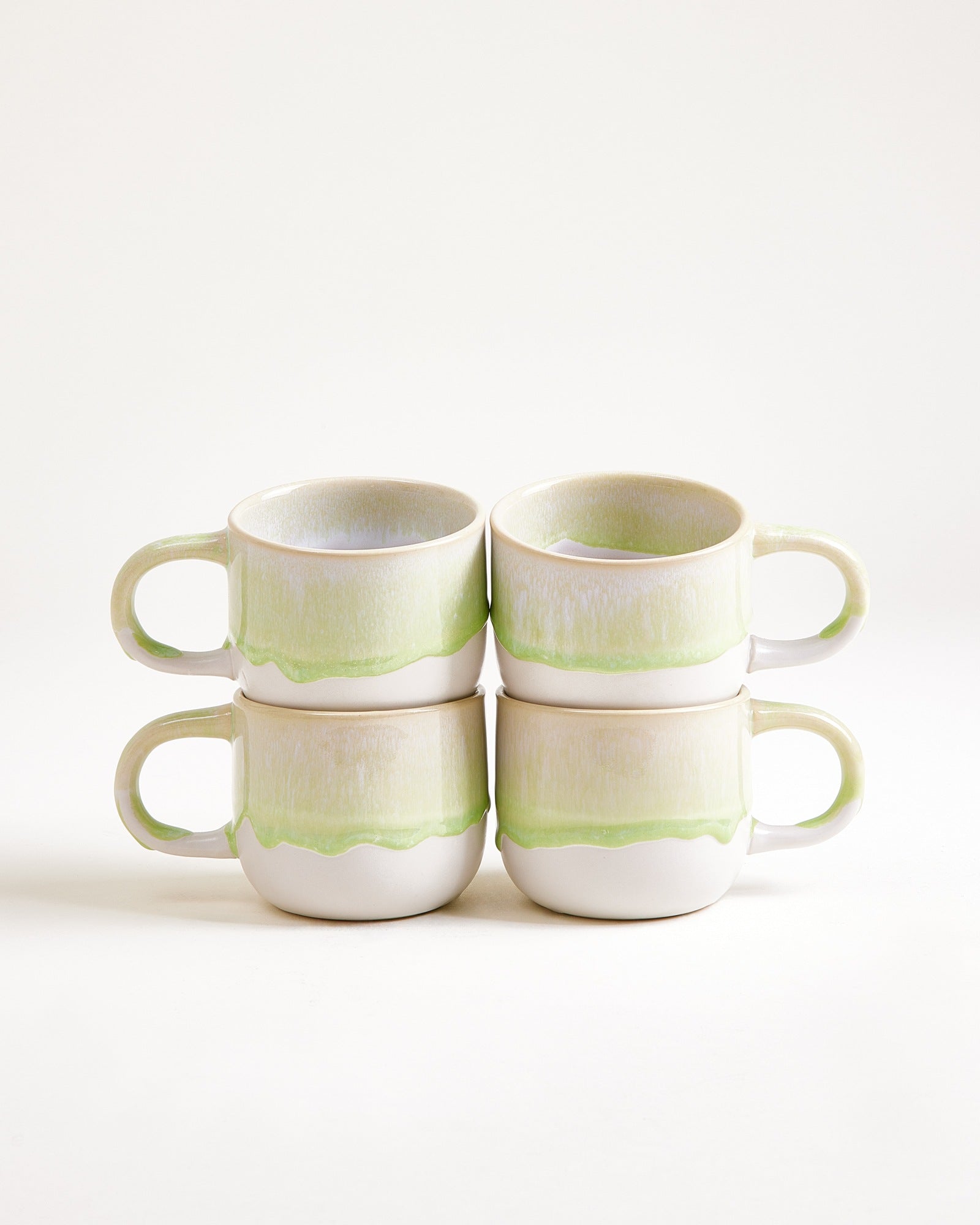 COIMBRA - SMALL MUG PASTEL GREEN SET OF 4