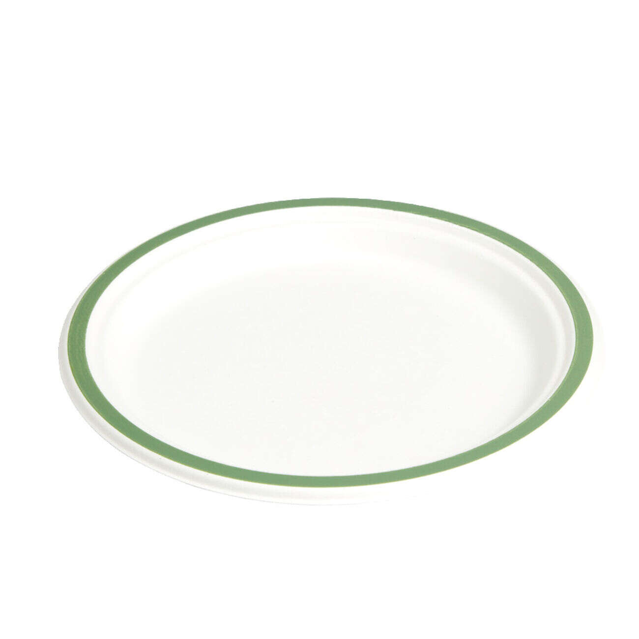Lot de 20 assiettes plates fibre canne à sucre Ø22,5cm