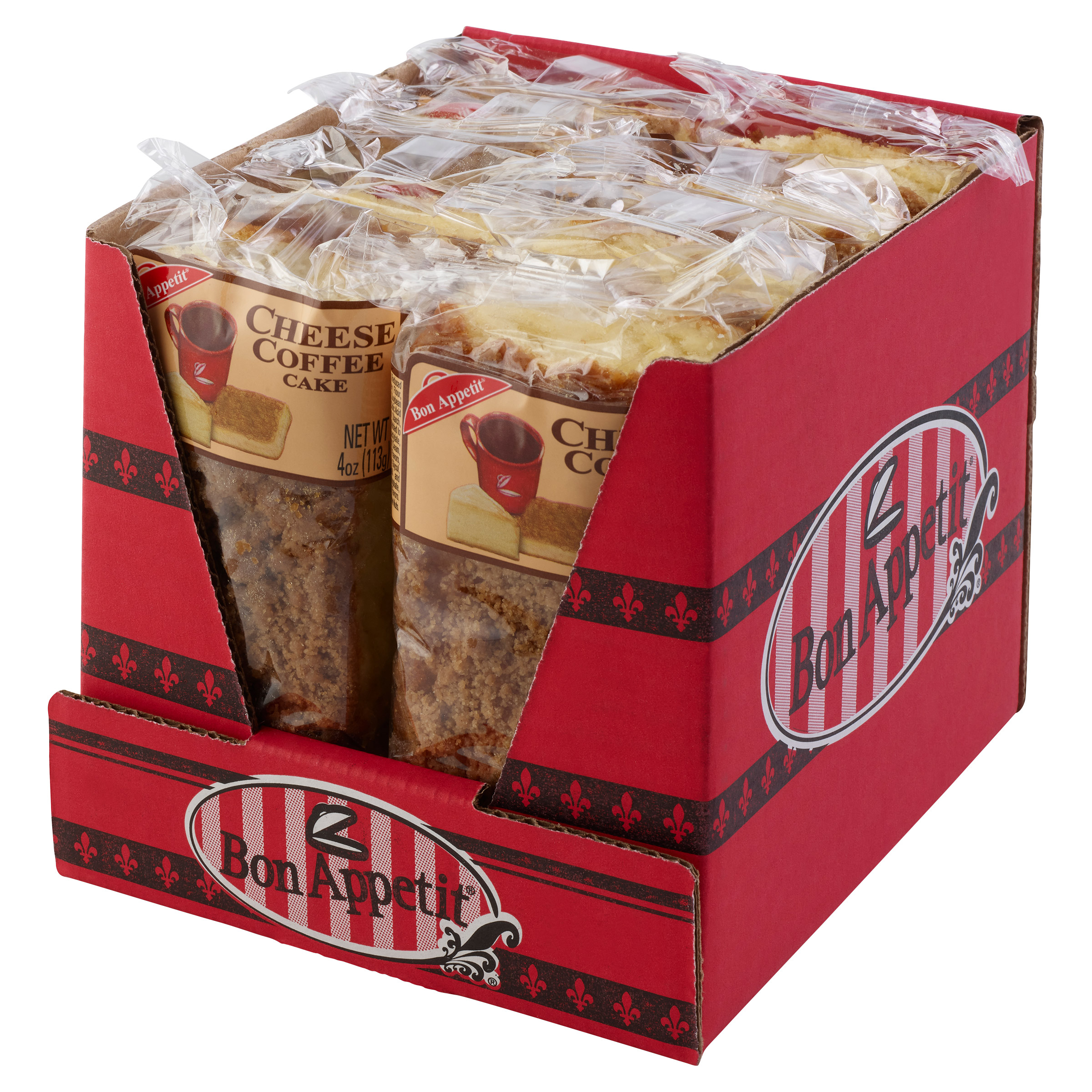 Bon Appetit, Cheese Coffee Bar Cake, 4 oz, 8 - Count