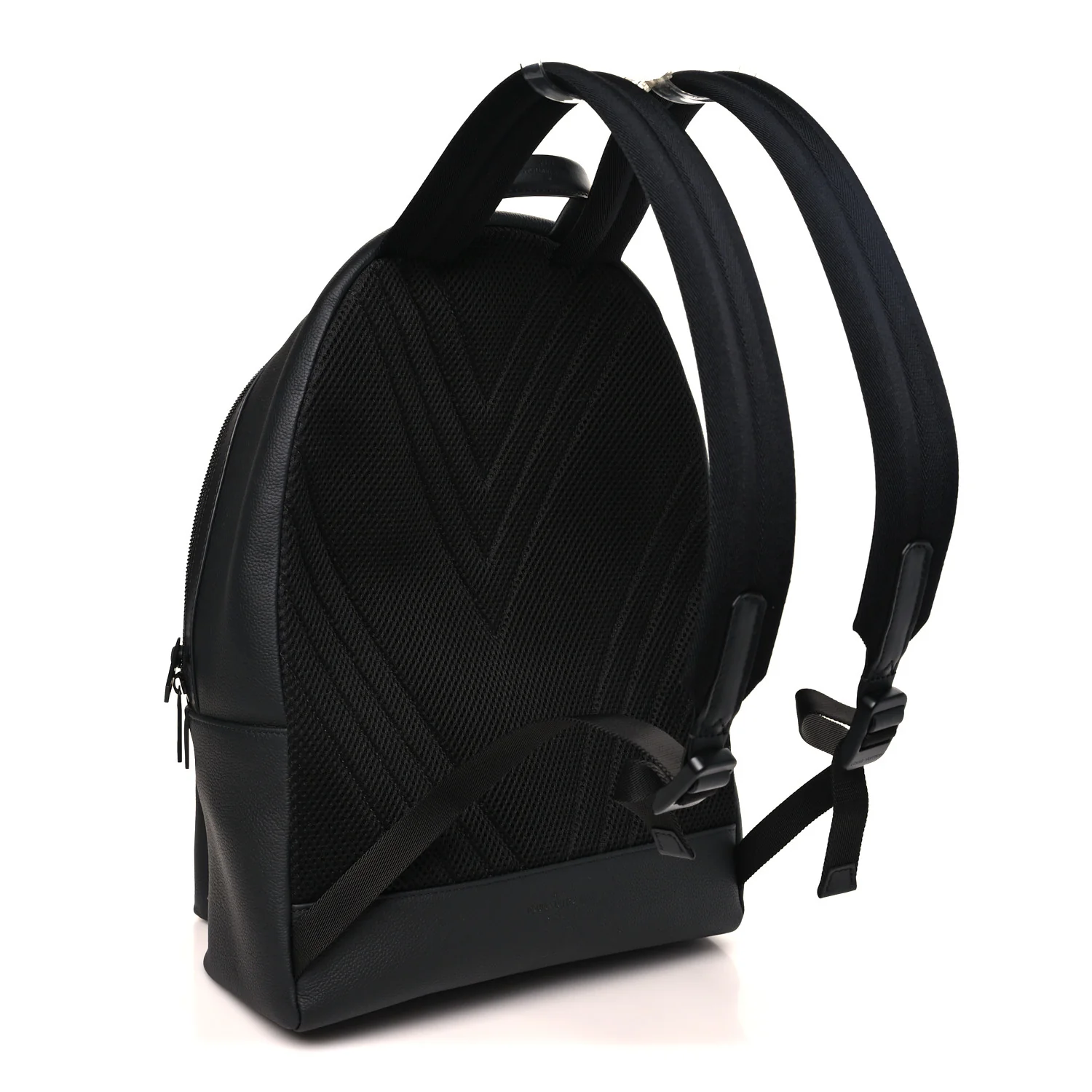 Grained Calfskin Aerogram Takeoff Backpack Black