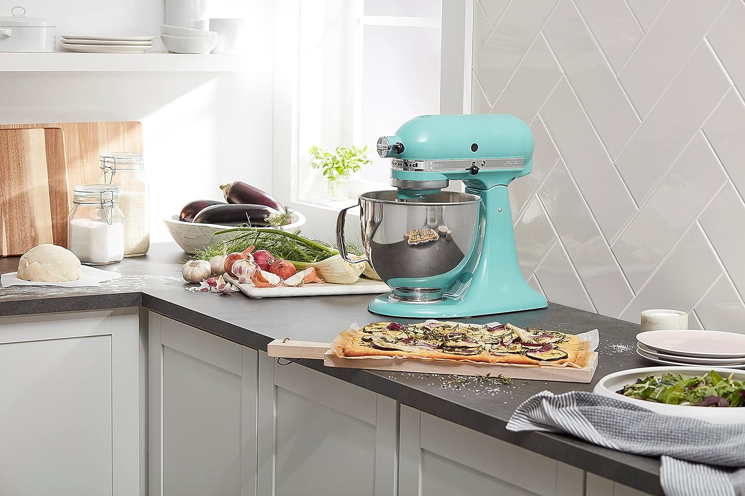 Robot pâtissier KitchenAid Artisan Series de 5 pintes à tête inclinable