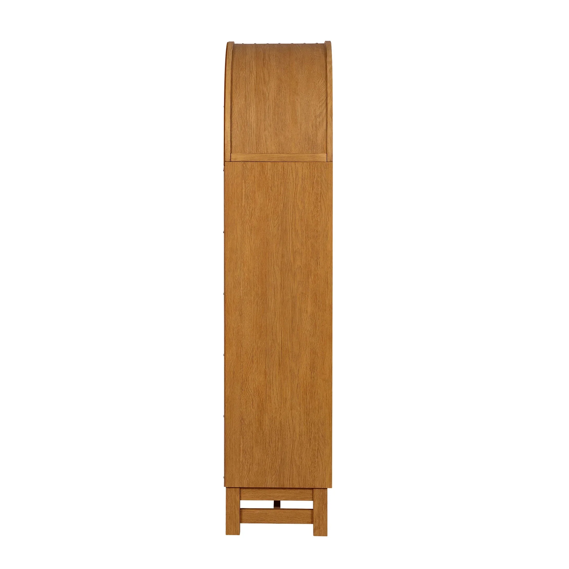 Better Homes & Gardens Juliet Open Arch Bookcase, Rich Black and Light Honey