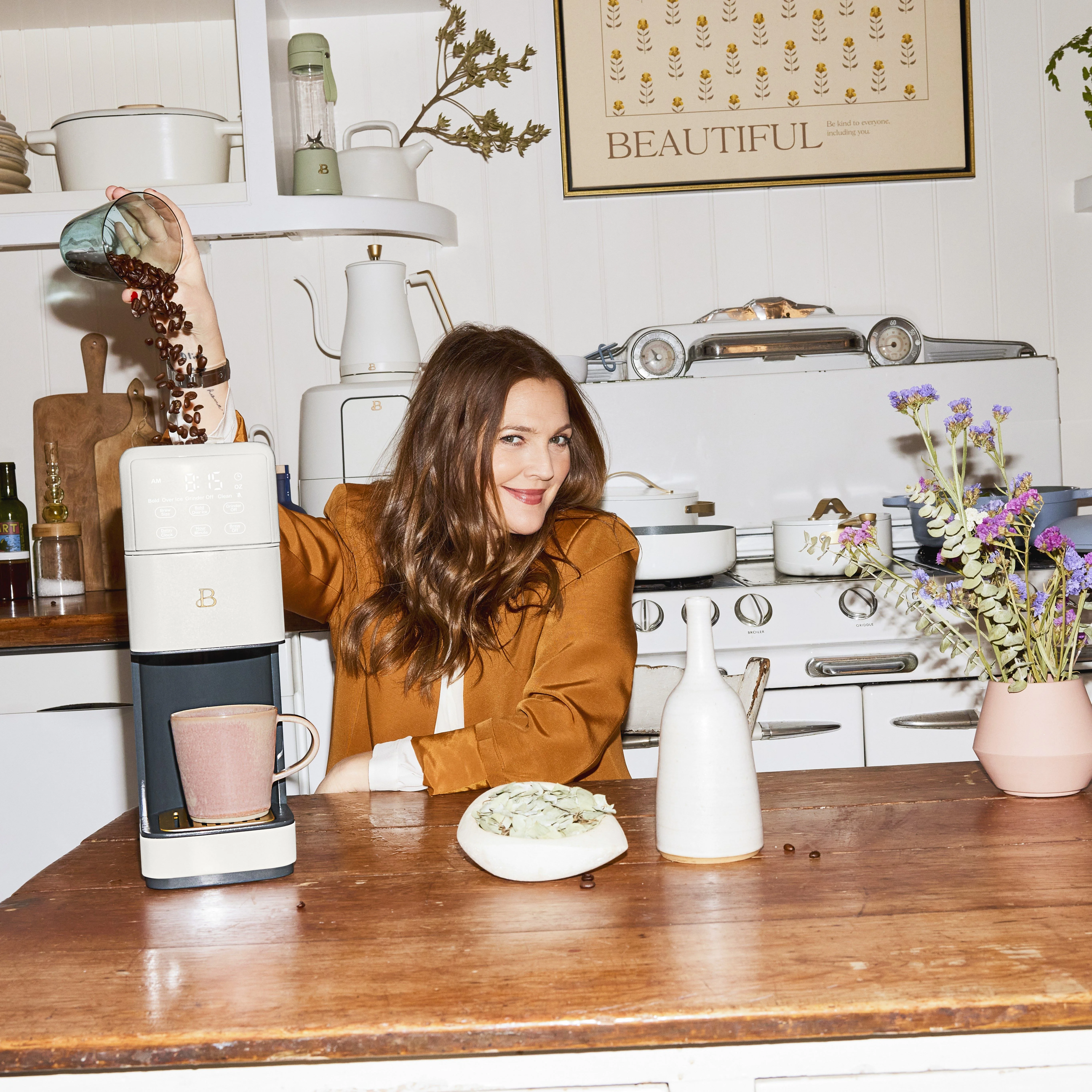 Perfect Grind�?Programmable Single Serve Coffee Maker, White Icing by Drew Barrymore(White Icing) - Image 8