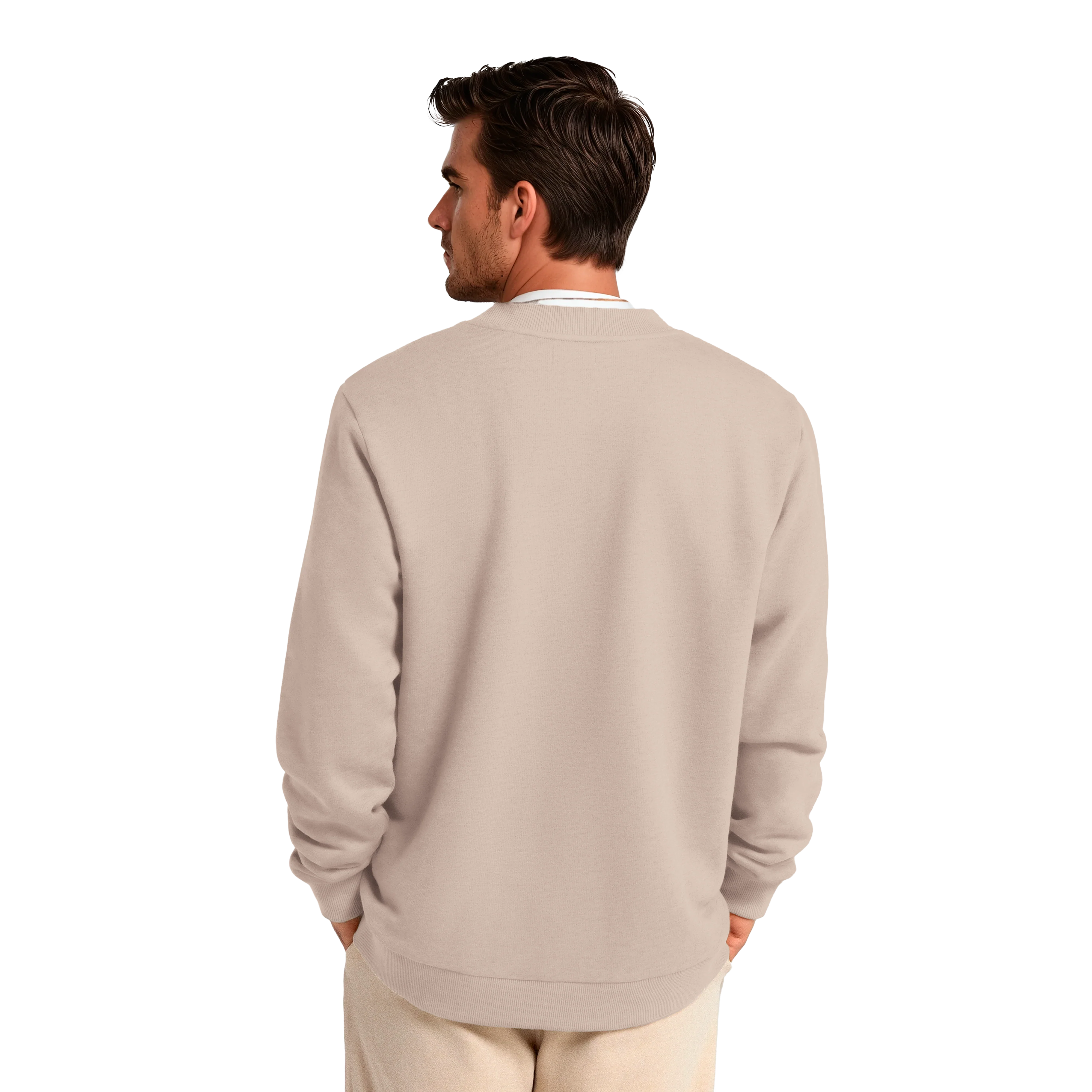Men's Merino Blend Sweatshirt - Mushroom