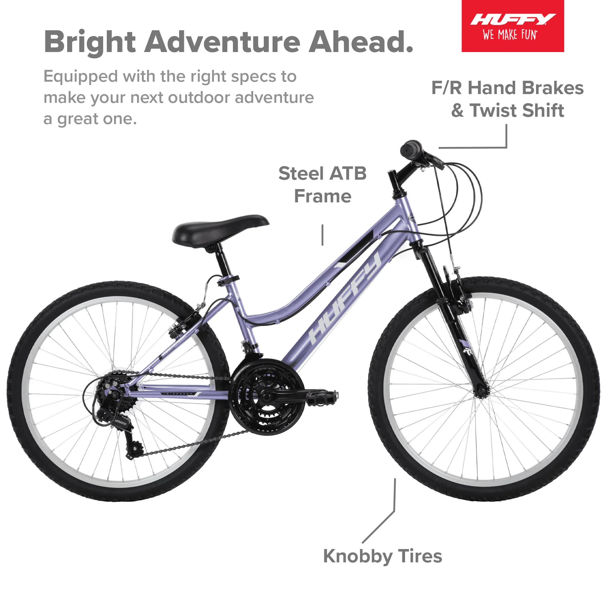 24" Rock Creek Girls Mountain Bike for Women, Purple Lilac - Image 3