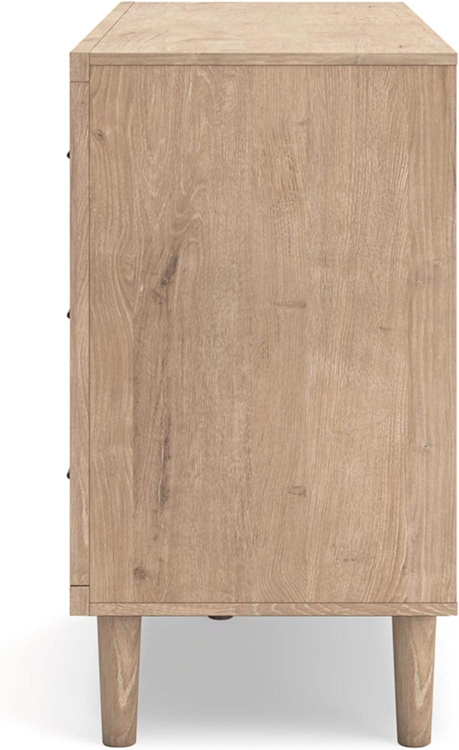 Signature Design by Ashley Cielden Coastal 6-Drawer Dresser, Bronze-Tone Knobs, Safety Stop, Textured Cane Details, 62.01