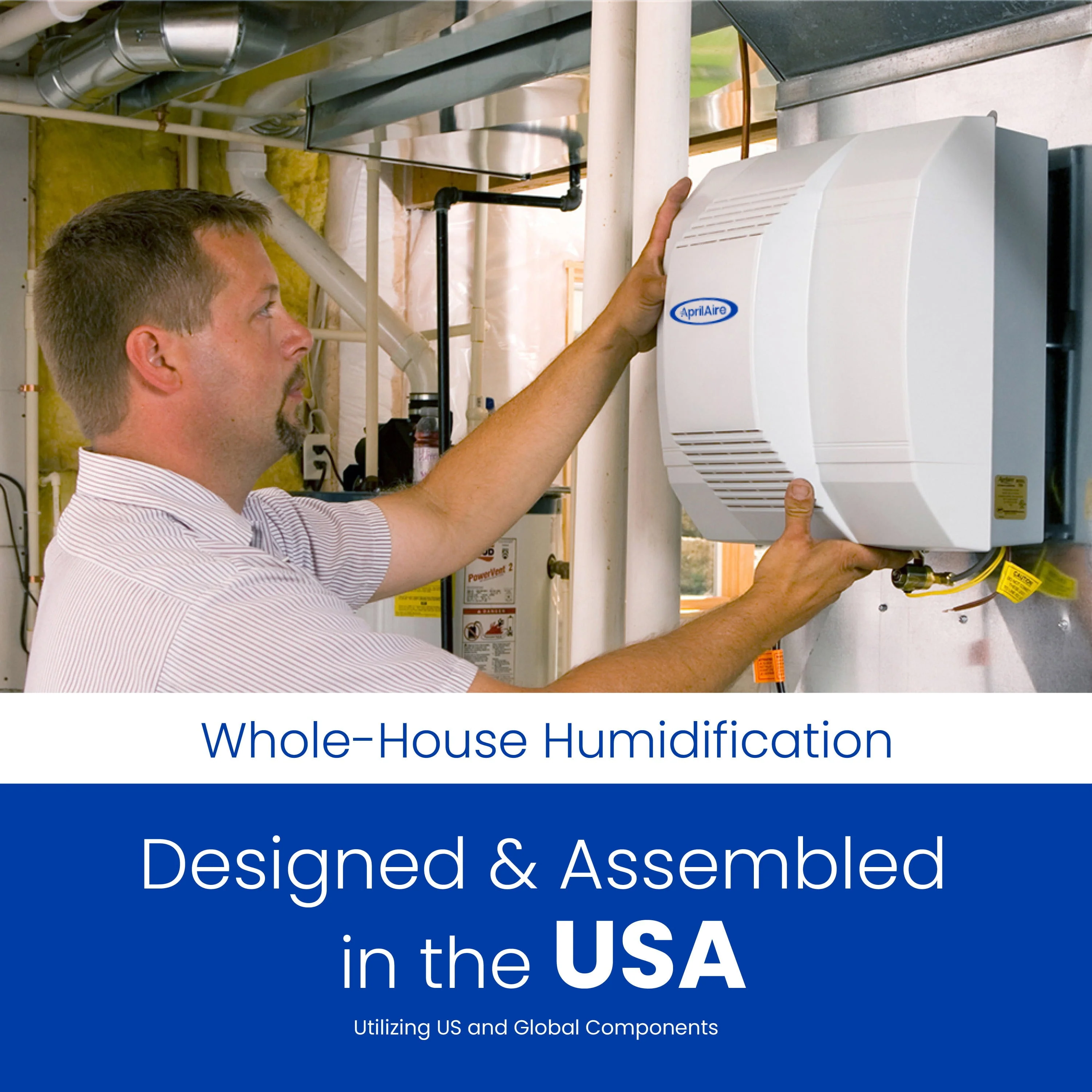 700 Whole House Humidifier Automatic Large Capacity Fan Powered Furnace Humidifier for Homes up to 4,200 Sq Ft Image 7