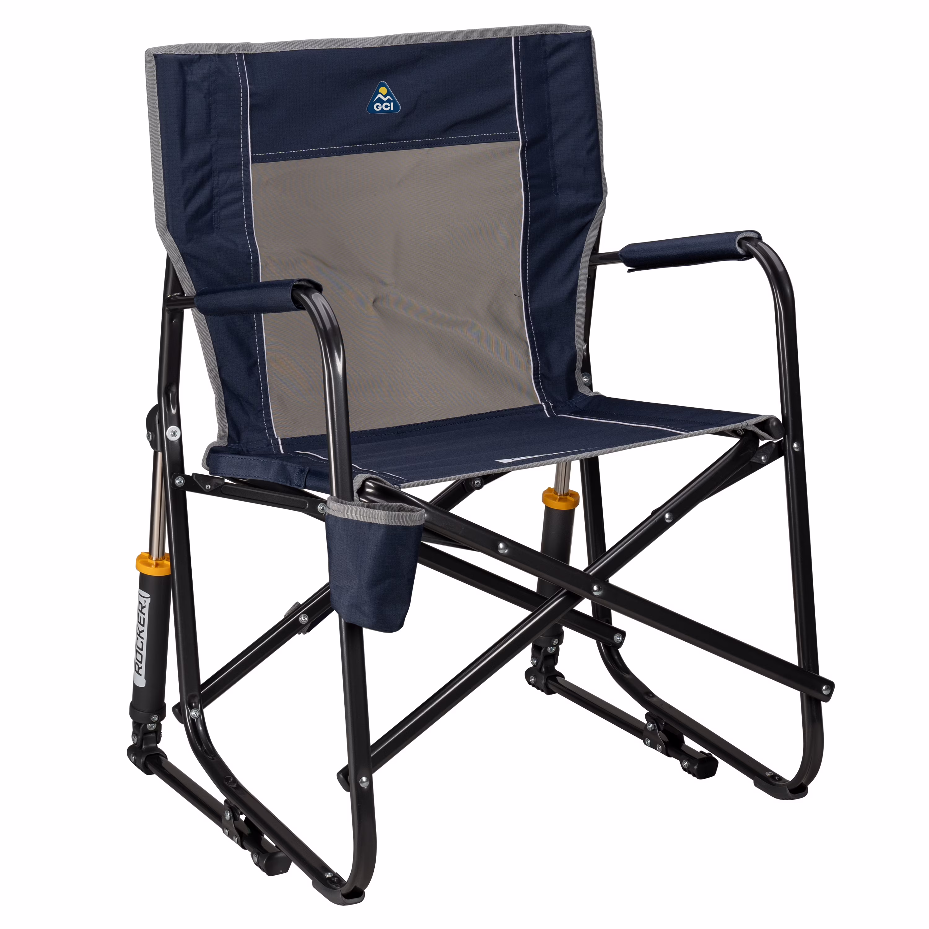 Freestyle Rocker Foldable Rocking Camp Chair, Maroon(Maroon) - Image 3