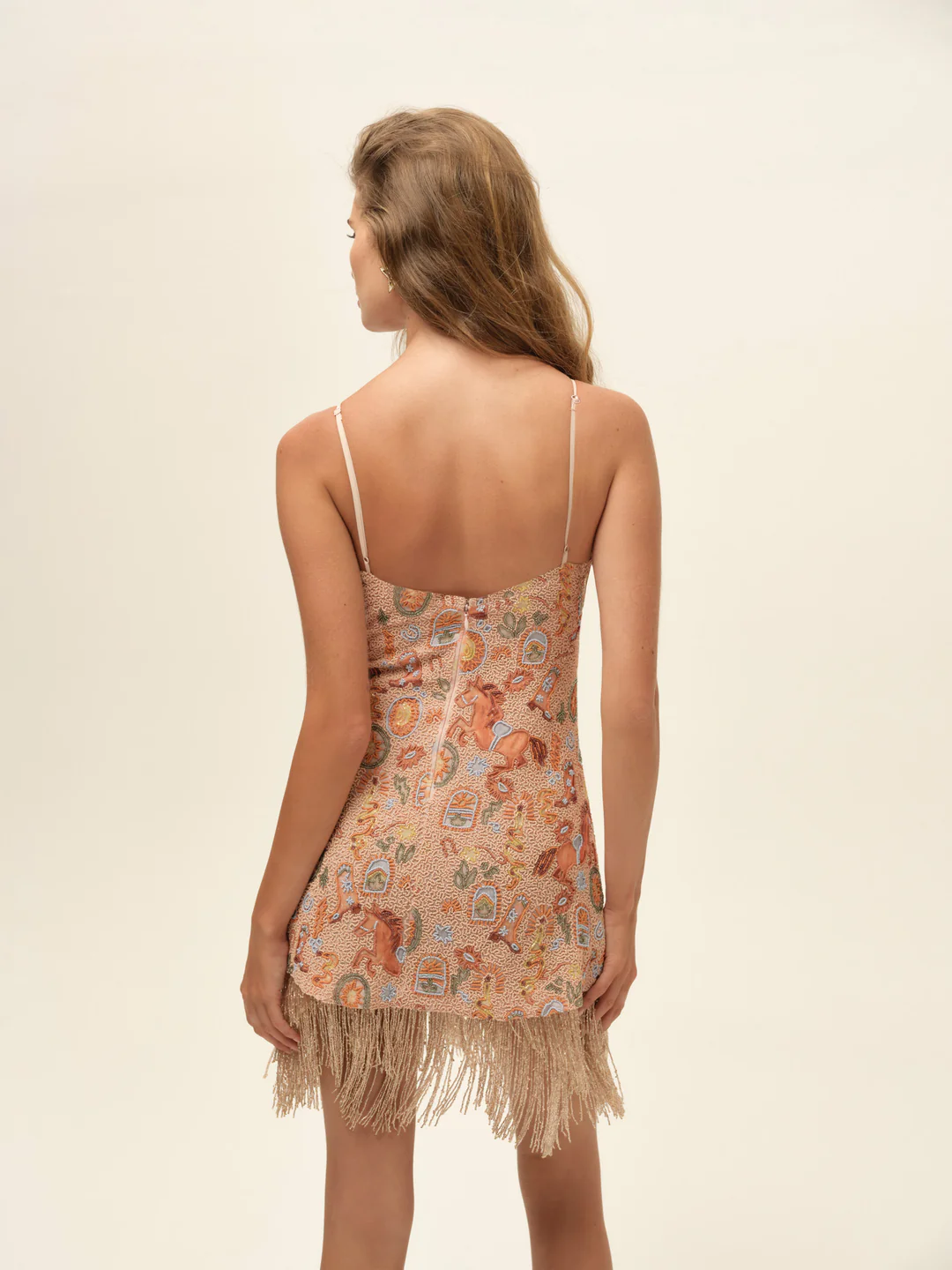 Giddy Up Beaded Mini Dress