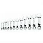 Snap-on Industrial Brands MWS-12RCS Williams Combo Ratchet Wrench Set, Stubby