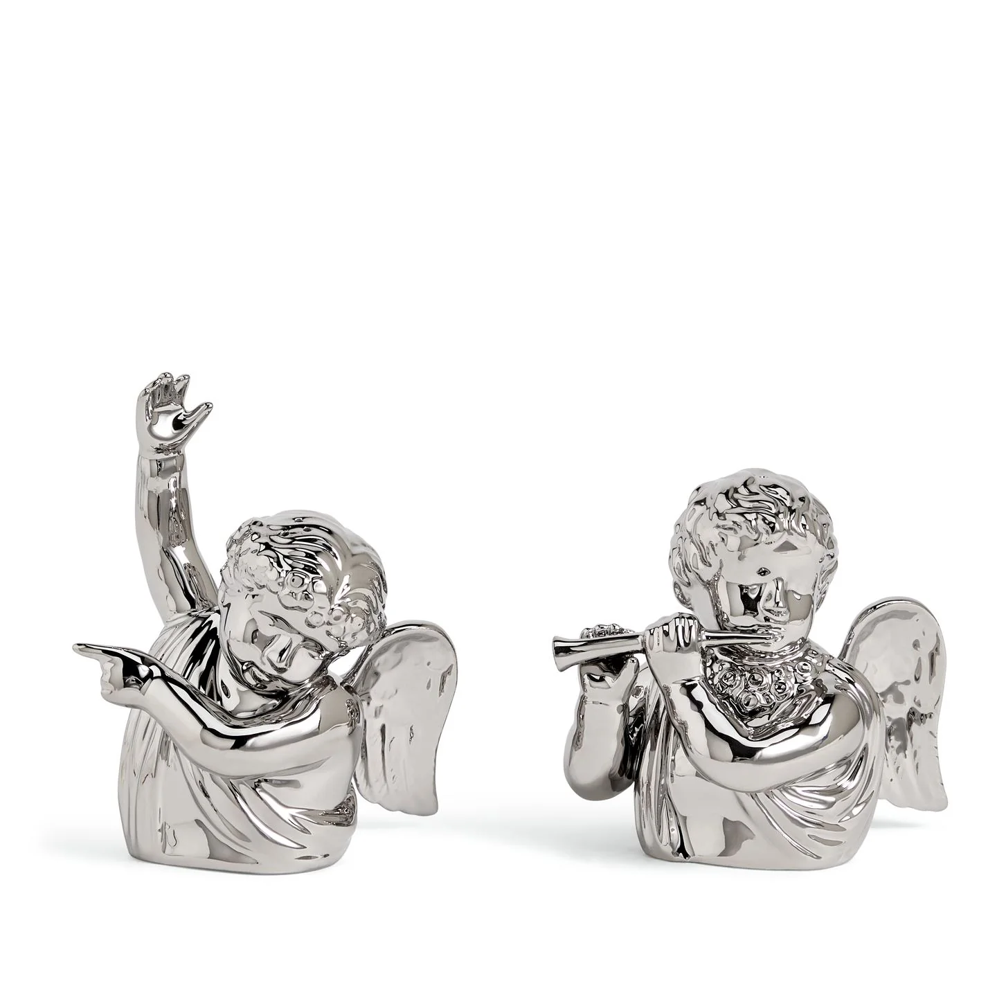Festive Cherub Salt & Pepper Silver