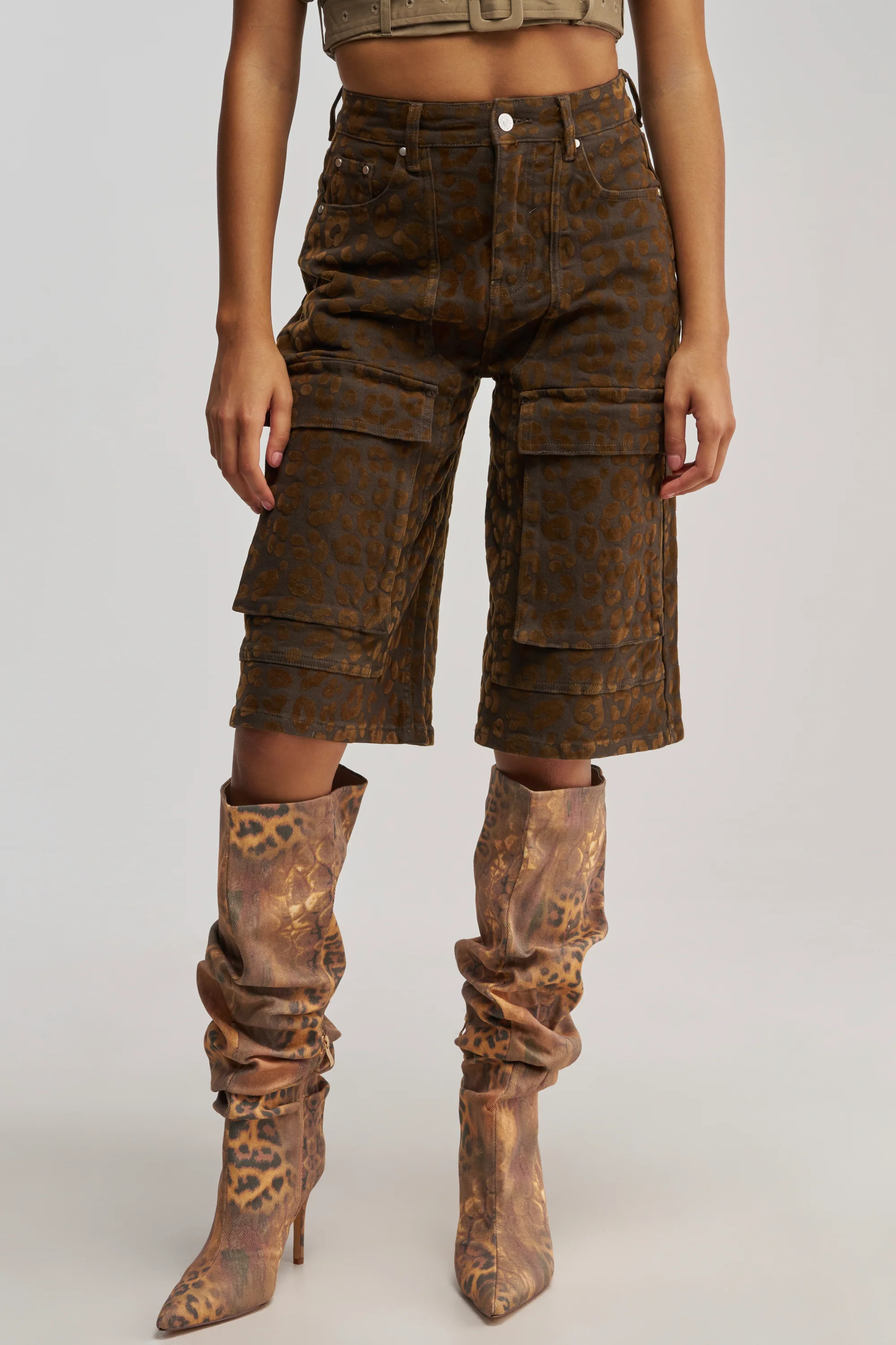 CHEETAH GIRL BERMUDA SHORT - Akira Store