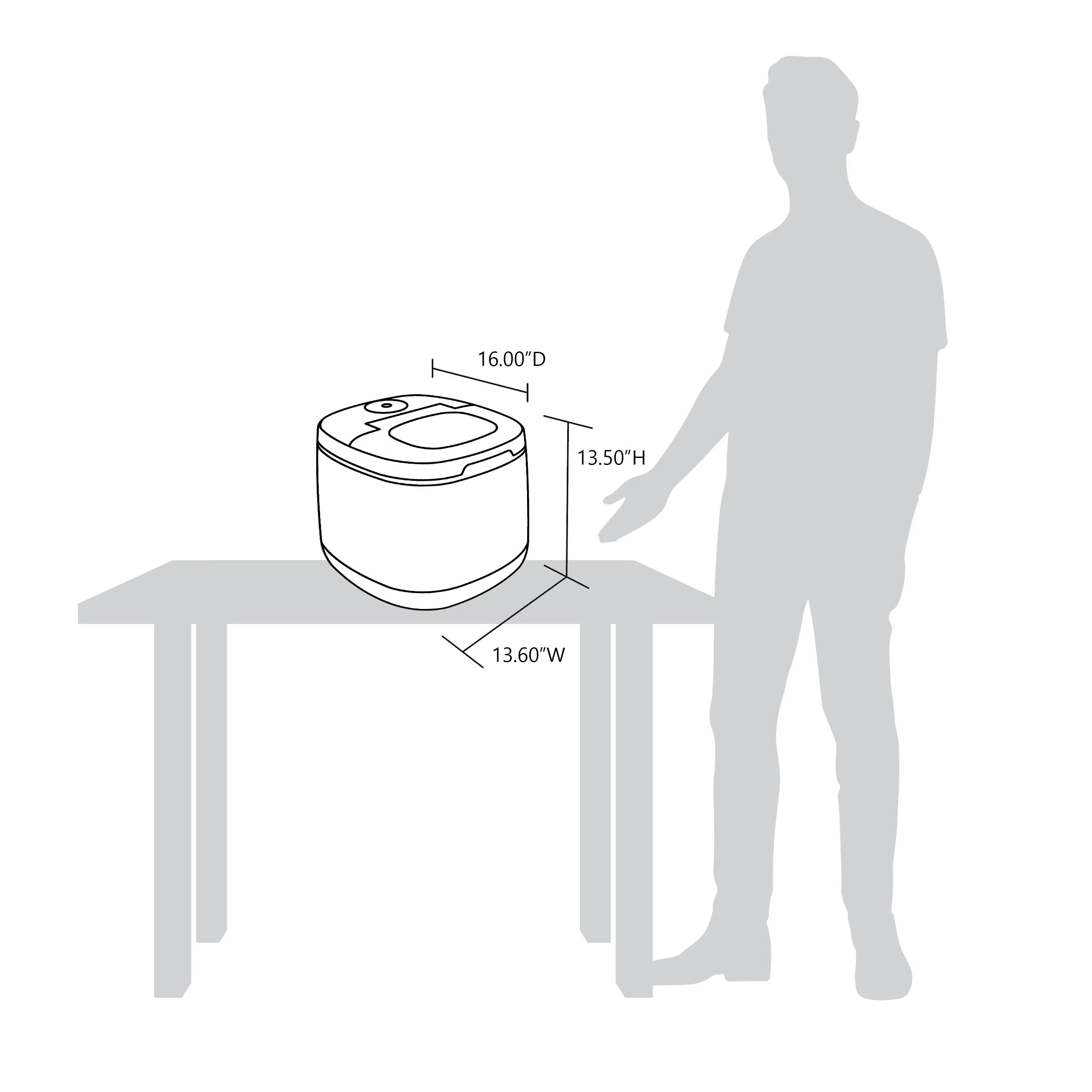 Newair Countertop Ice Maker. Bullet Ice, 50 lbs/day - White