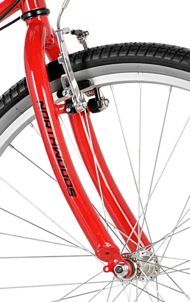 26" Northwoods 21 Speed Dual Drive Tandem Adult's Bike, Red/Black Image 5