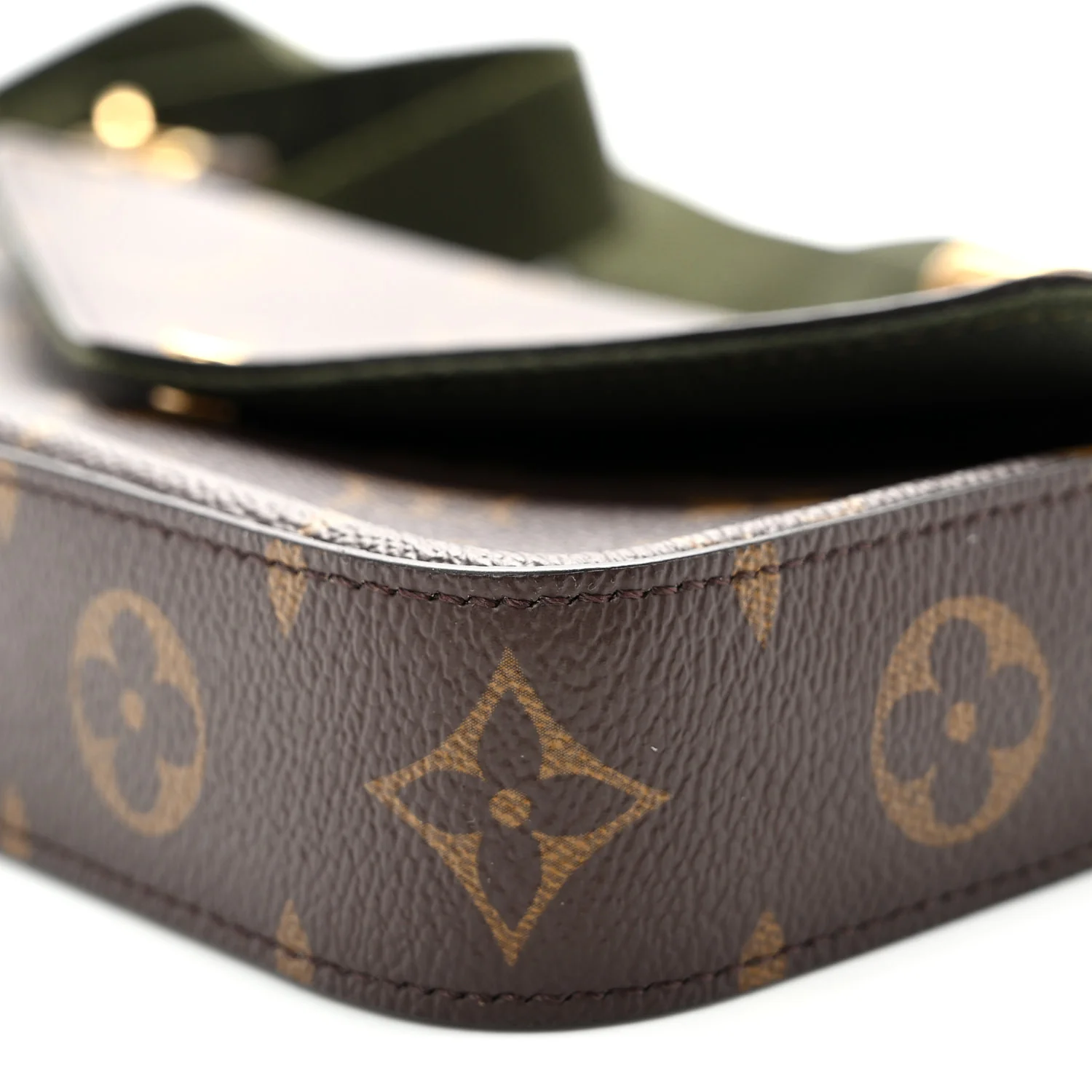 Monogram Felicie Strap & Go Kaki