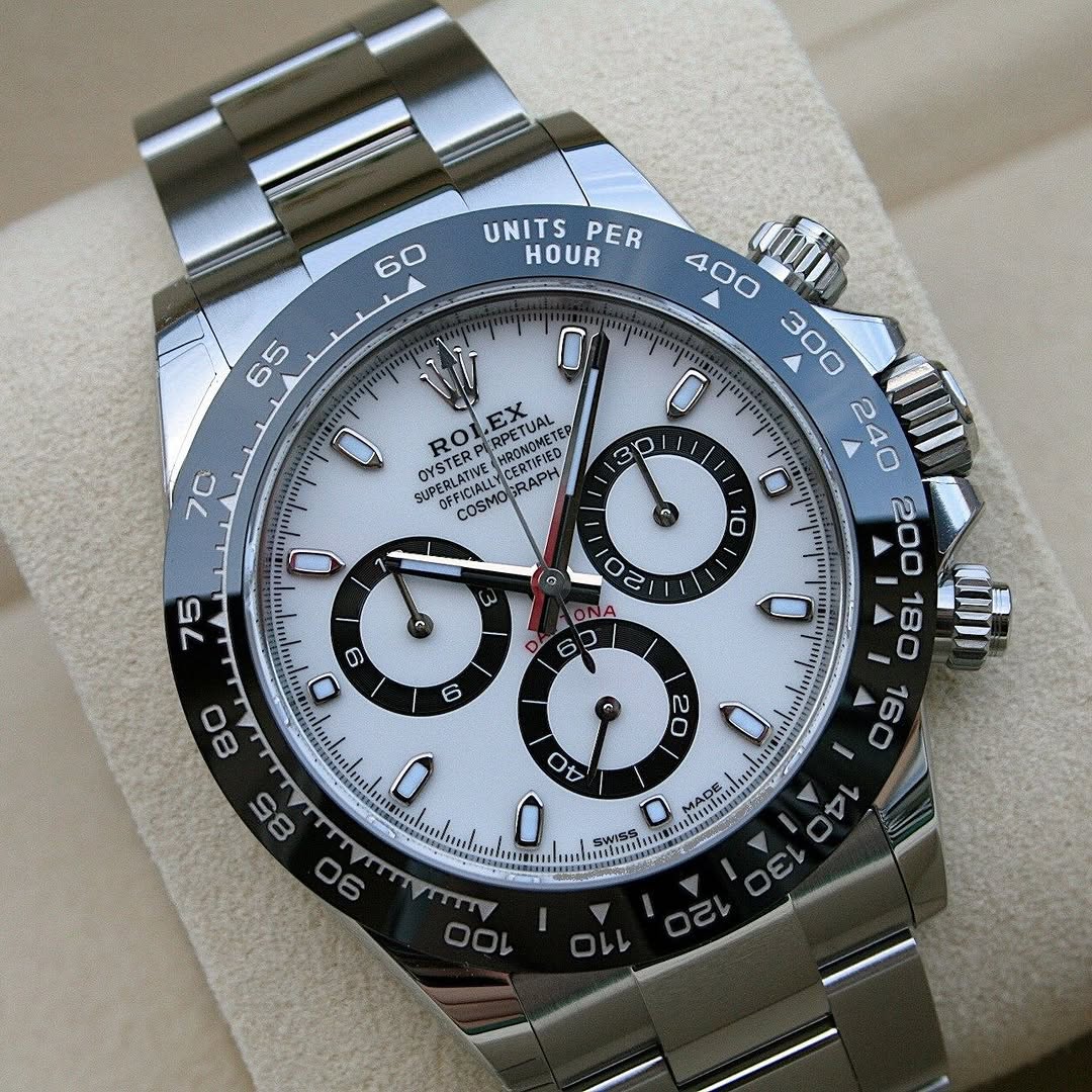 [Super Clone]Rolex Daytona 40mm Stainless Steel Panda Dial  m126500ln-0001