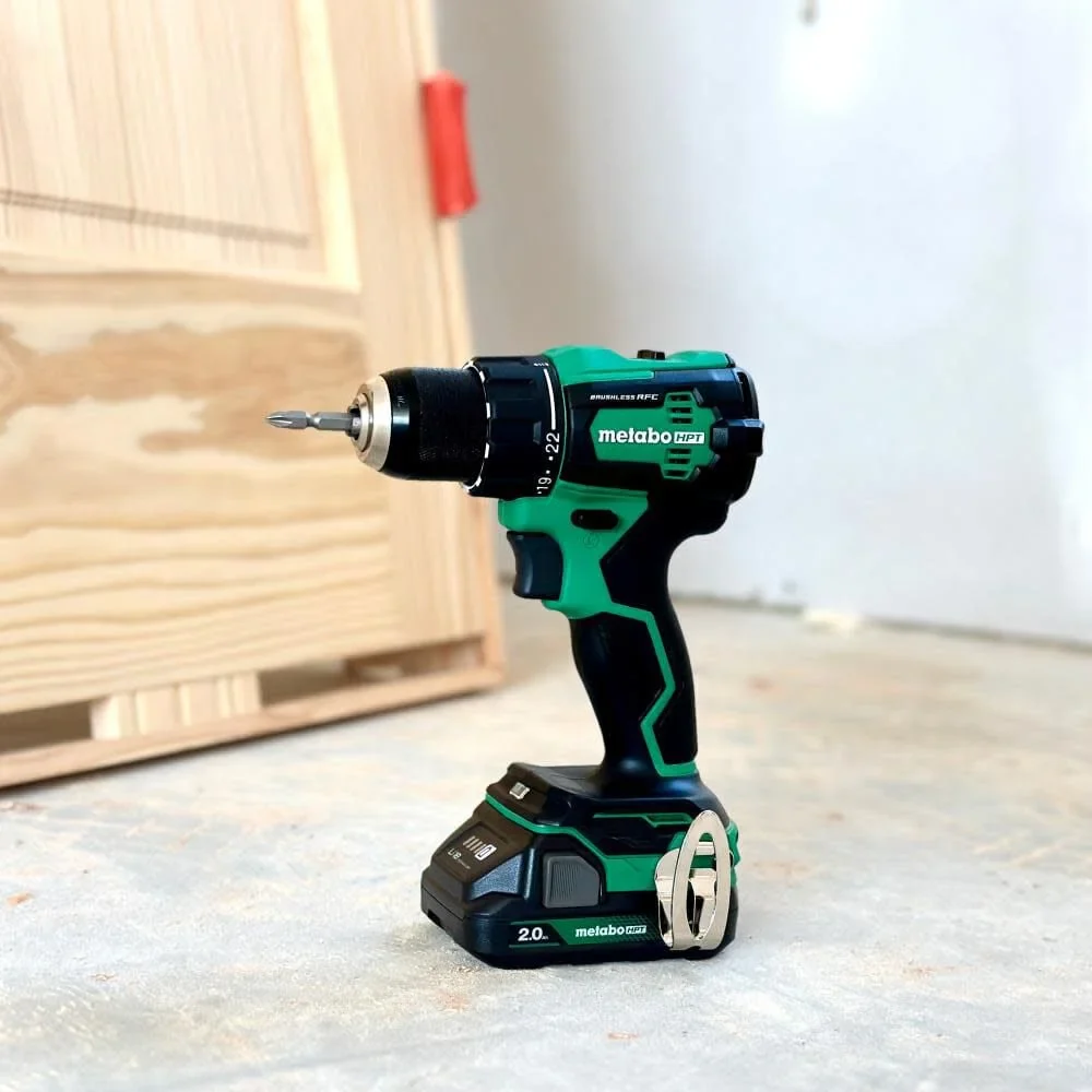 Metabo HPT 18V MultiVolt? Cordless Driver Drill, Impact Driver, Reciprocating Saw, and Torchlight 4-Pc Combo Kit | Includes 2-18V 2.0Ah Batteries | Lifetime Tool Warranty | KC18DEX4