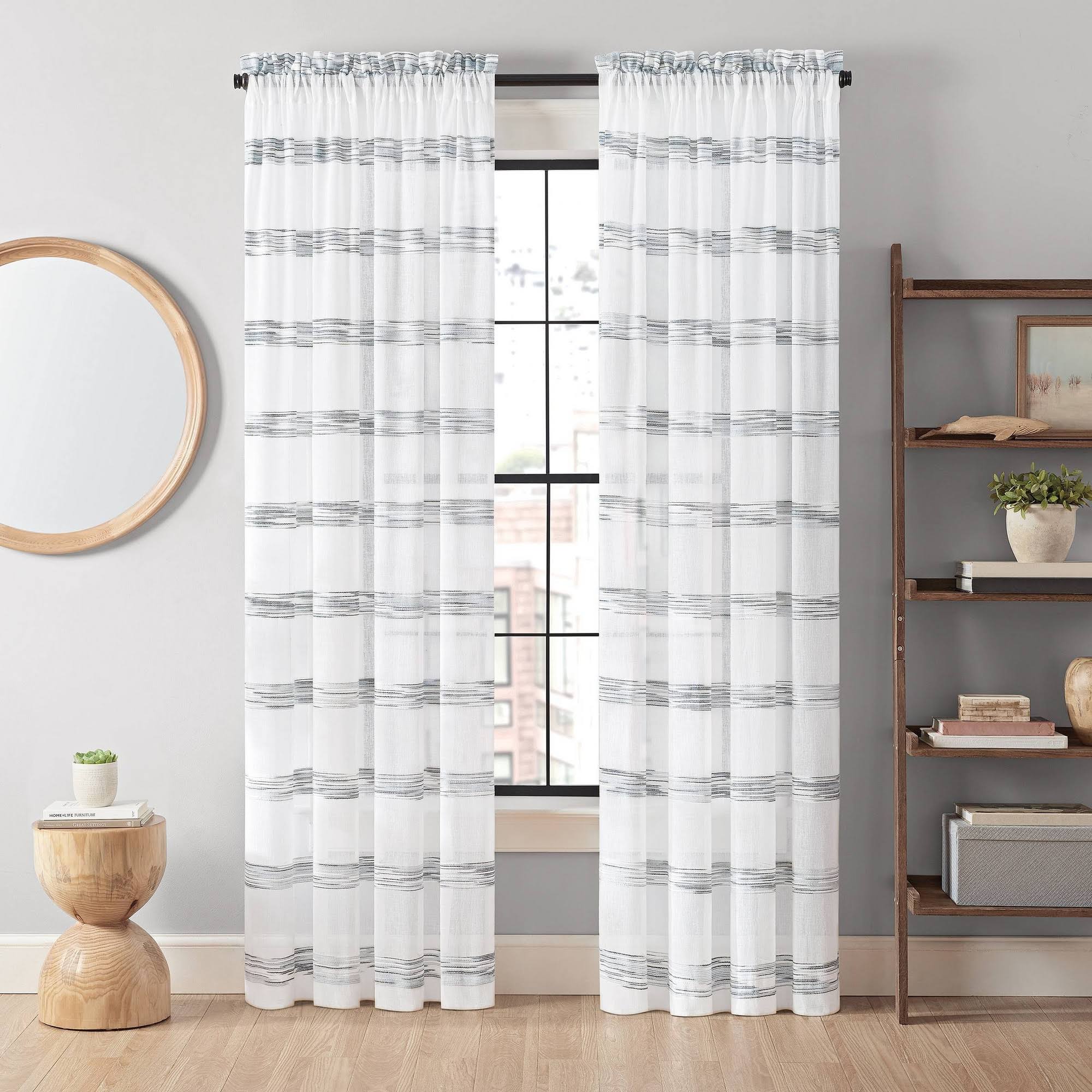 Vue Kyoto Semi-Sheer Window Curtain Panel 52