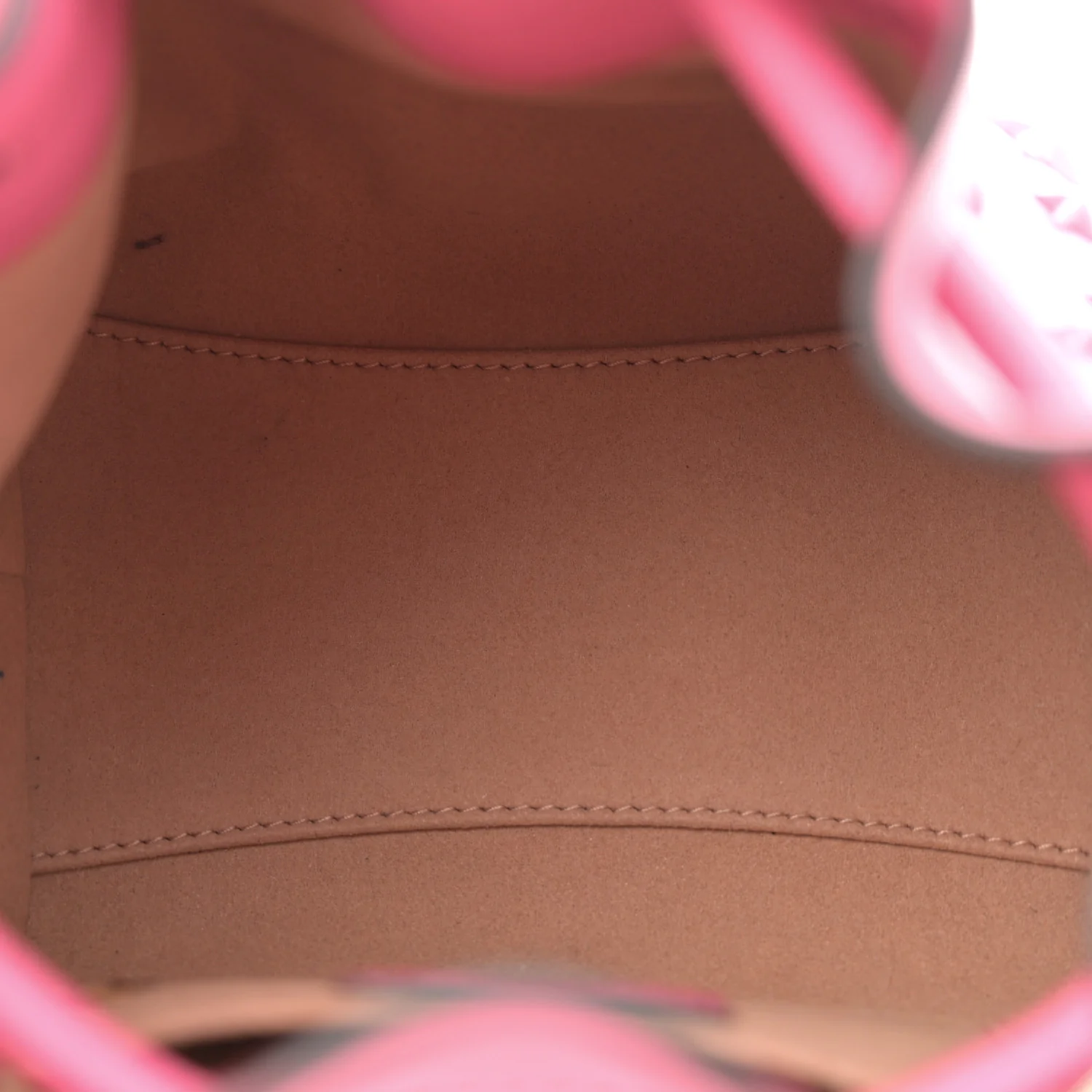 Calfskin Star Studded Bon Bon Bucket Bag Candy Pink