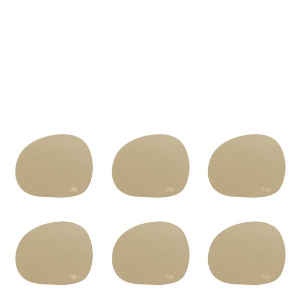 RAW Organic glassbrikke 6 stk beige