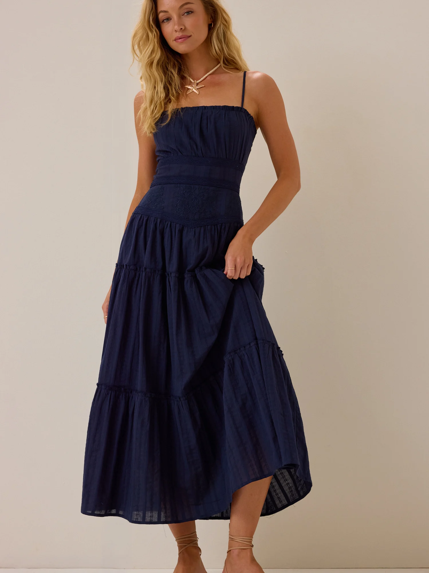 Odette Maxi Dress - NAVY