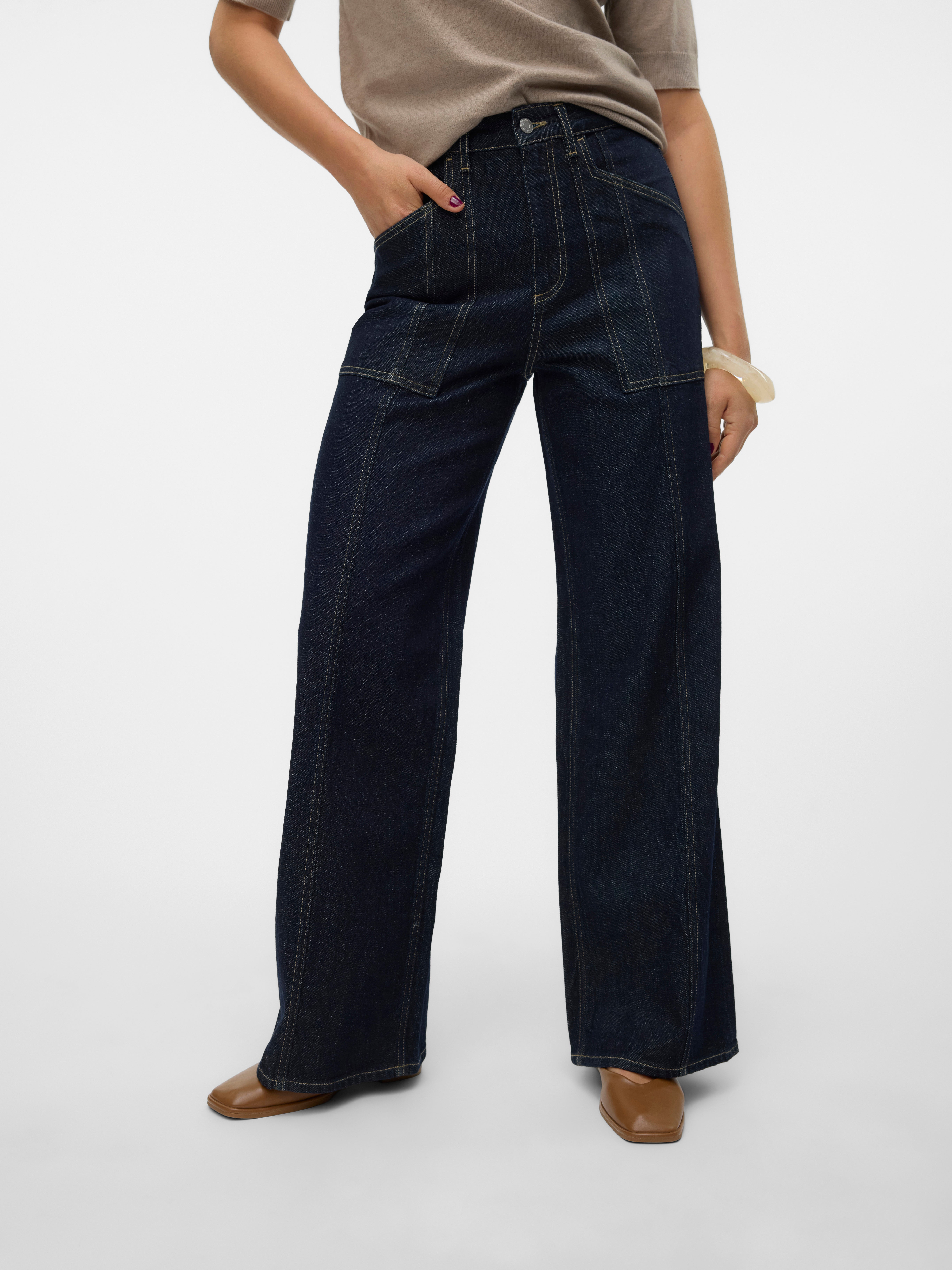 VERO MODA® VMKATHY Super high rise Wide Leg Fit Jeans