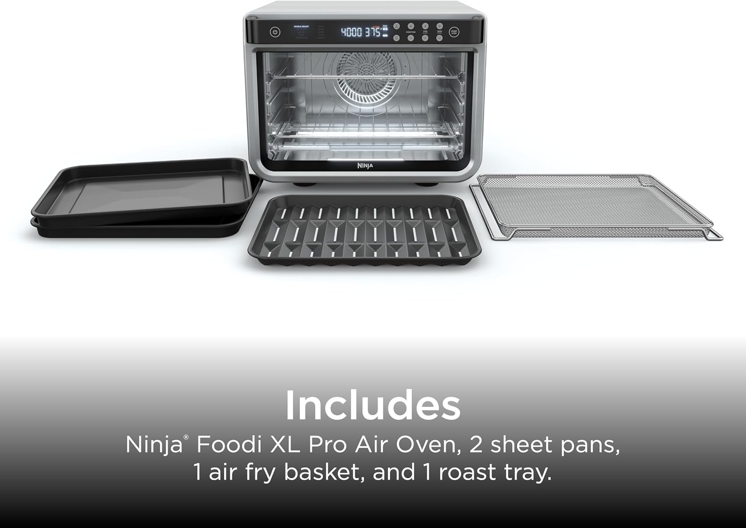 Ninja Foodi XL Pro Air Fry Oven, 10-in-1, Stainless Steel, DT201