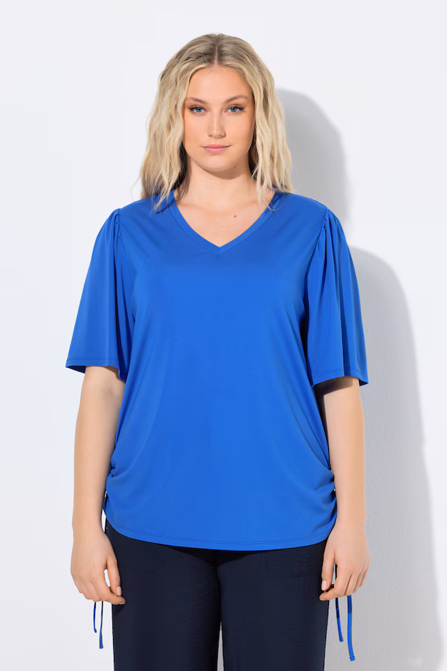 Wing Sleeve Gathered Tee