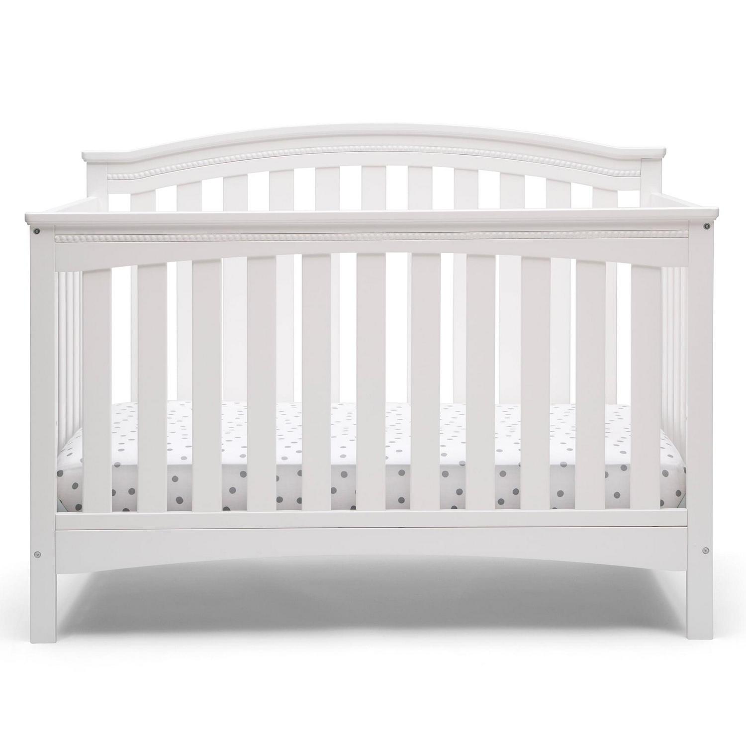 Delta Children Waverly 6 - in - 1 Convertible Baby Crib. Grey
