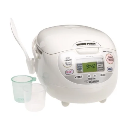 Zojirushi NS - ZCC10 Neuro Fuzzy Rice Cooker, Warmer with 9.5 in Rice Washing Bowl
