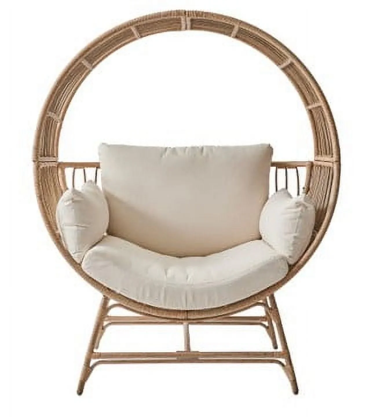 Better Homes & Gardens Bellamy Round Wicker Outdoor Lounge Chair, Beige
