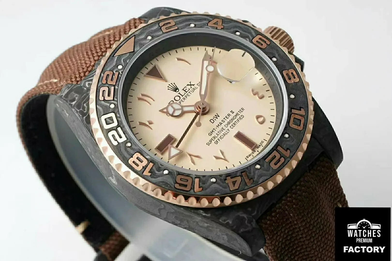 Rolex GMT-MASTER II Diw Brown Strap