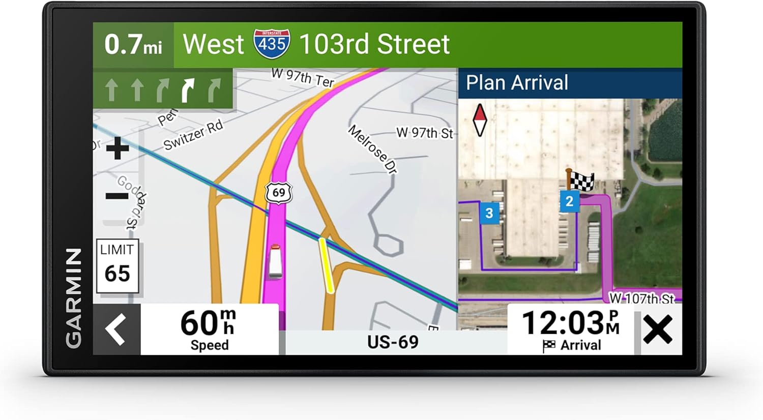 Garmin dezl OTR610  Large  Easy-to-Read 6