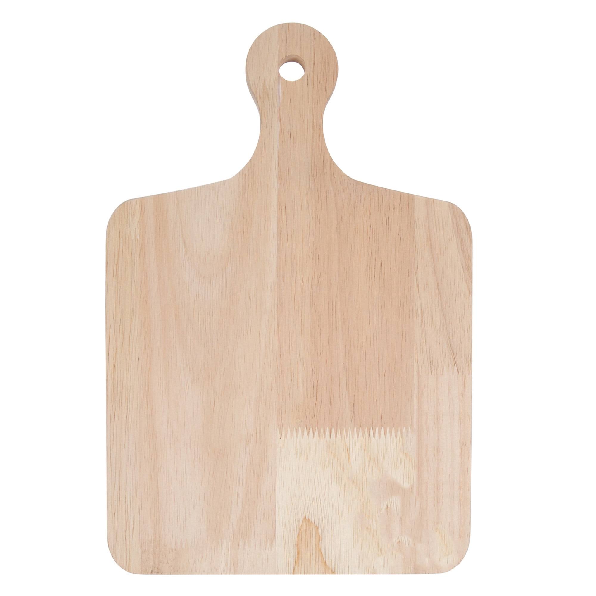 on The Surface Decorative Square Tray, Customizable Wooden Serving Tray with Handles, Brown