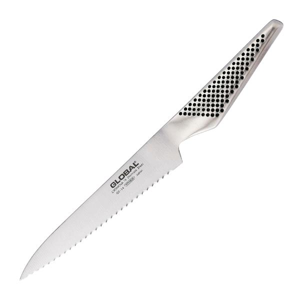 Global GS-14 universalkniv 15 cm bølgetannet