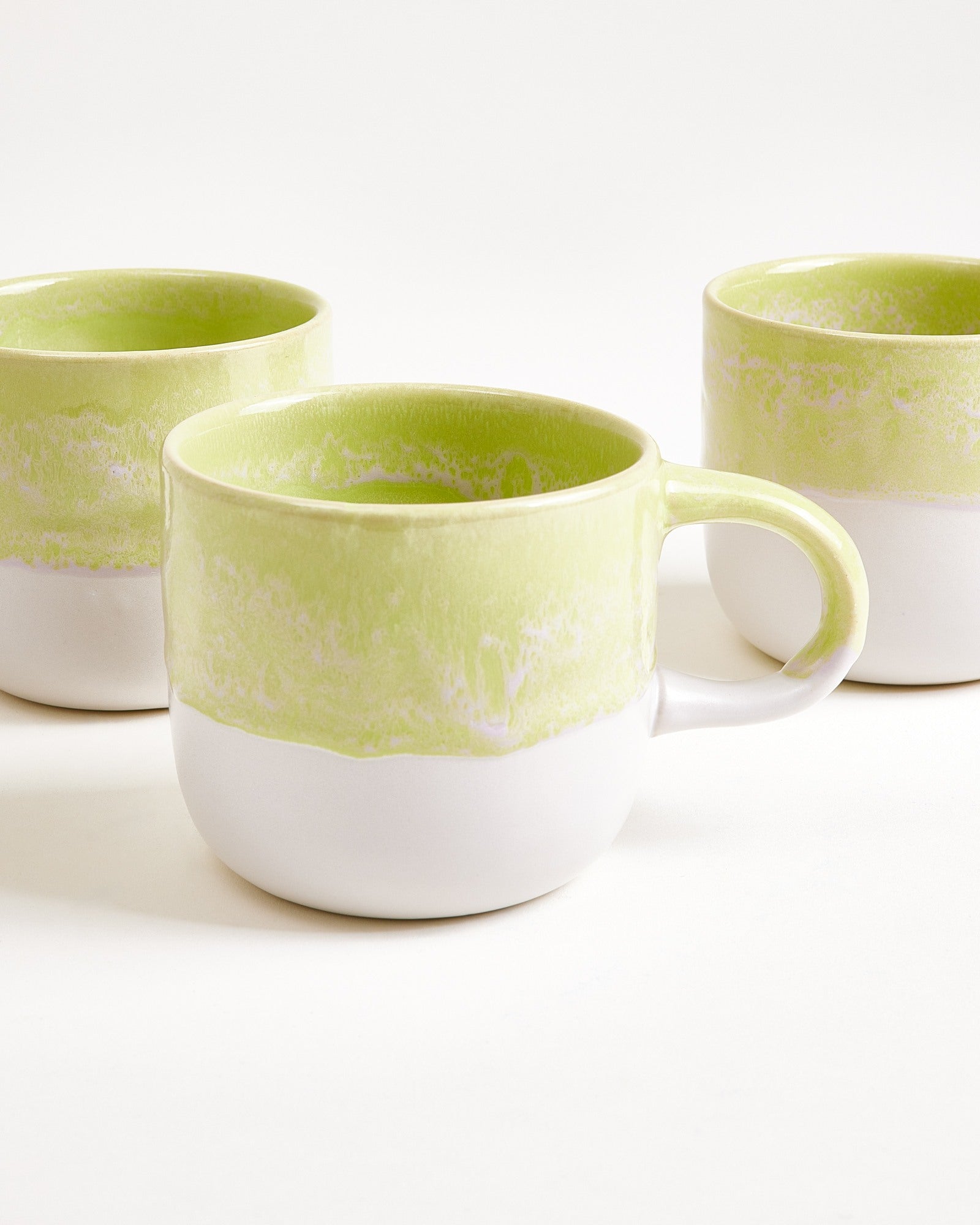 COIMBRA - LARGE MUG LIME SET OF 4